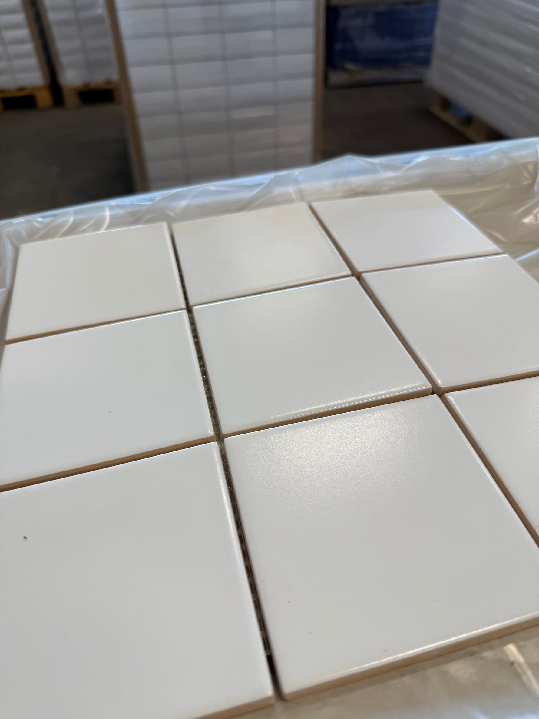 Kakel Plattor-  Vit Matt, 10x10 - Spirec