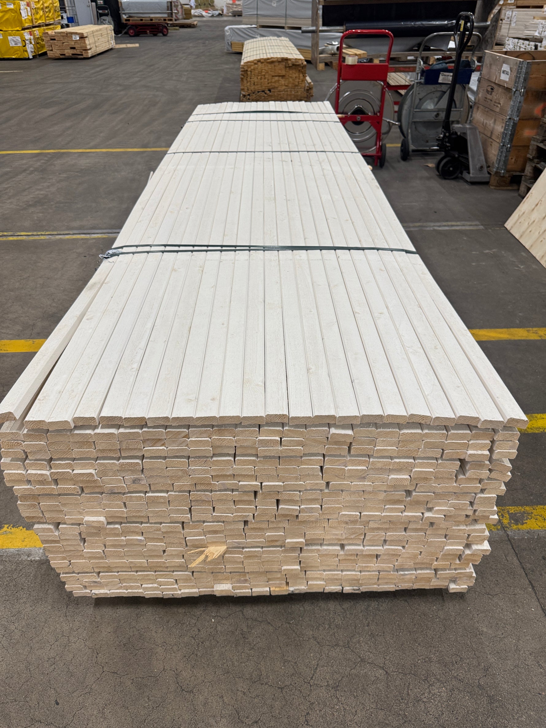 Parti Lockläkt 22x45mm, 528st 3.6m- Grundmålade