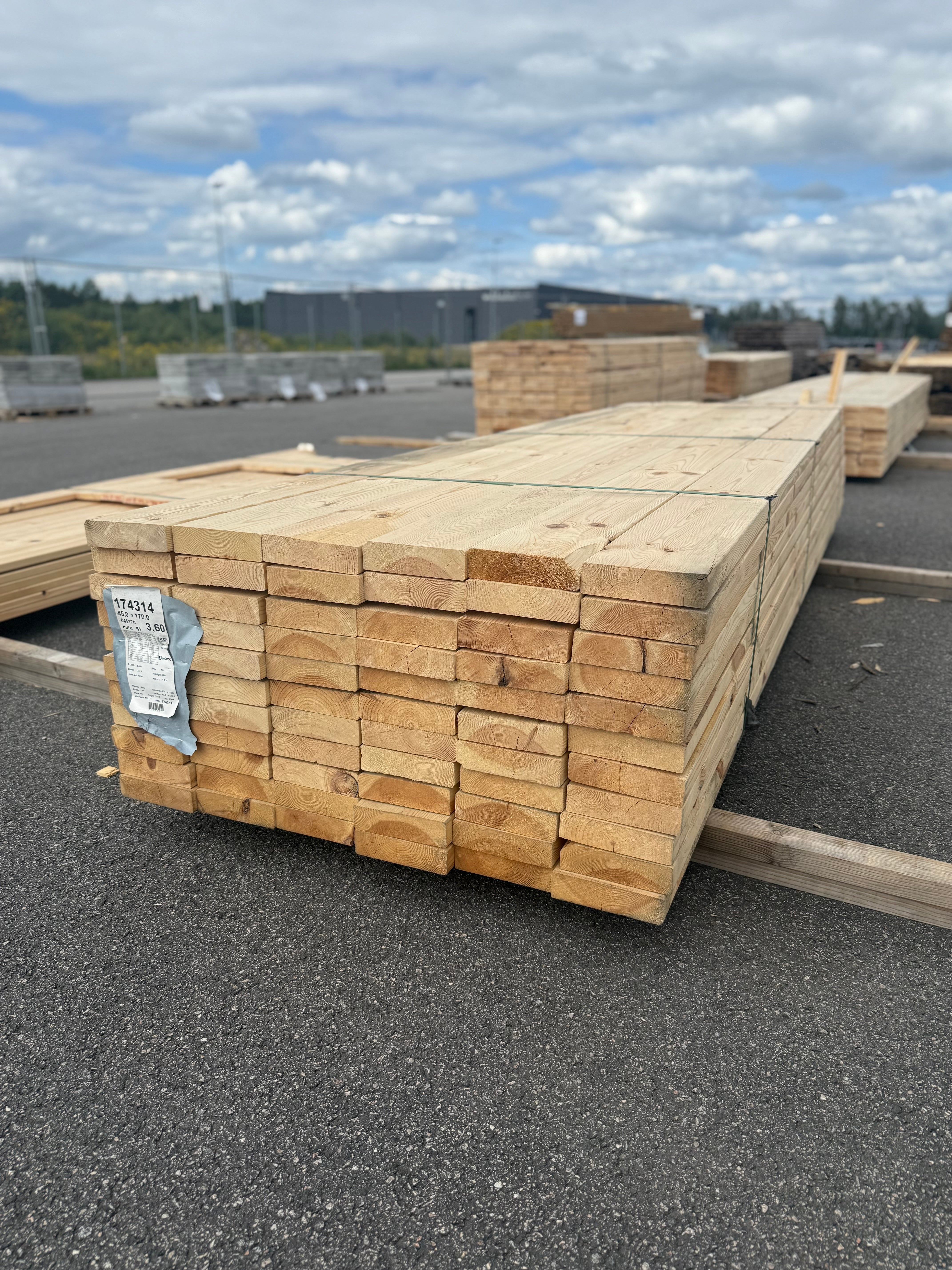 Paket Reglar 45x170mm 3.60m 66st