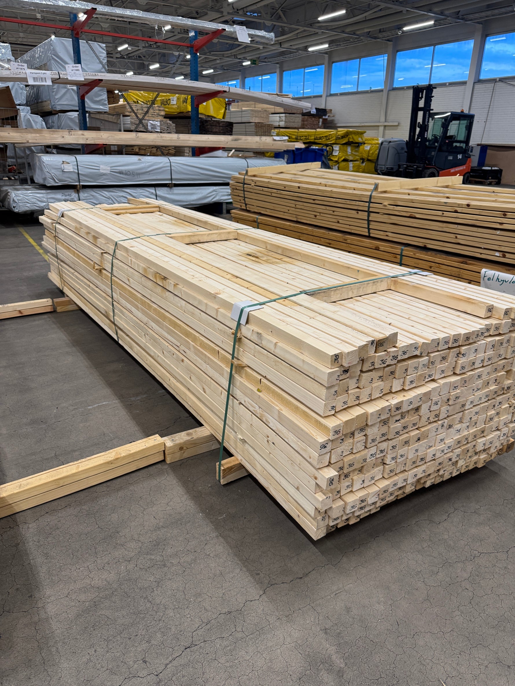 Paket Reglar 45x45mm, 3,60m, 263st