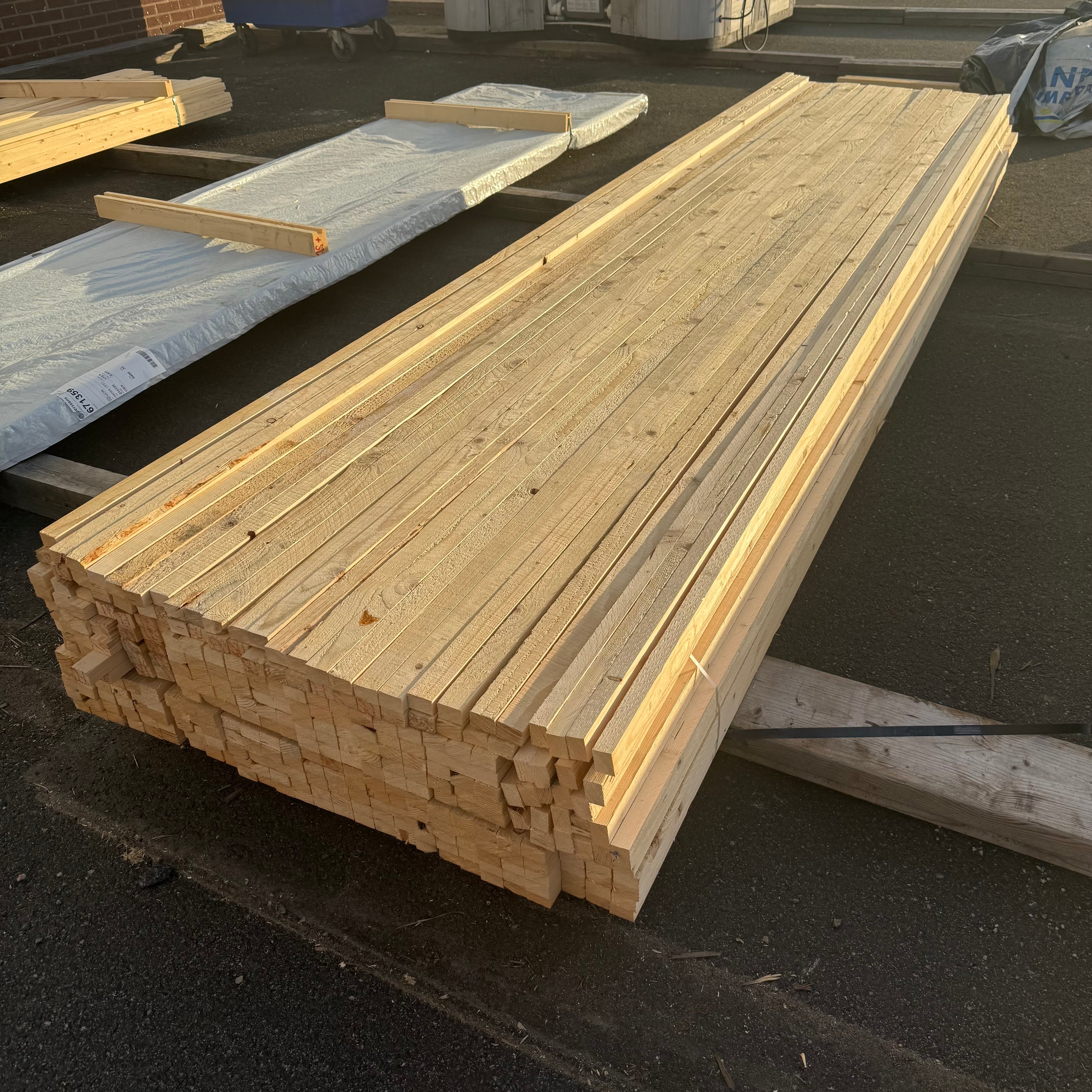 Paket Läkt 25x38mm – 351 st 3,90 m&nbsp;