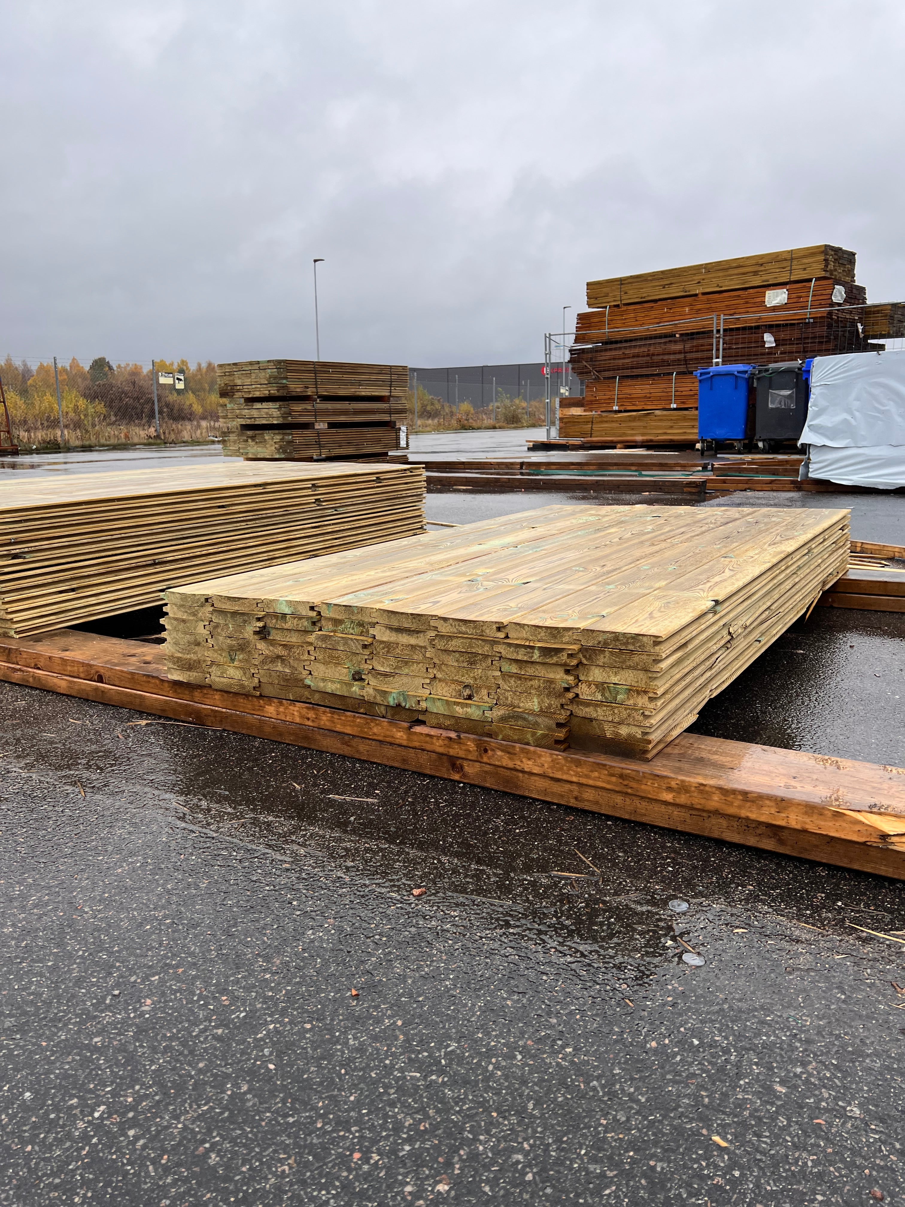 Paket Spontad Panel Hyvlad 27x145mm – 56 st 2.0m Tryckimpregnerad