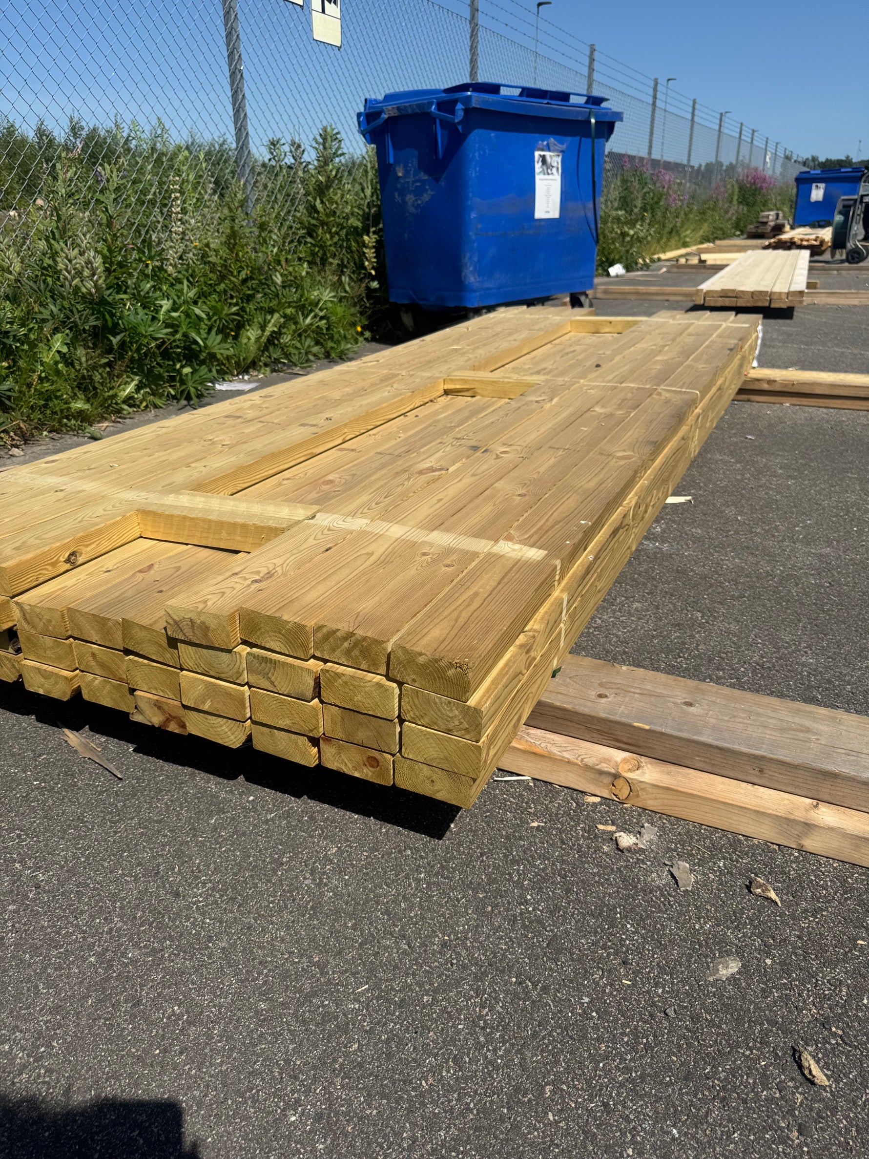Paket Tryckimpregnerade Reglar 45x95 mm, 41 st 3,00 m