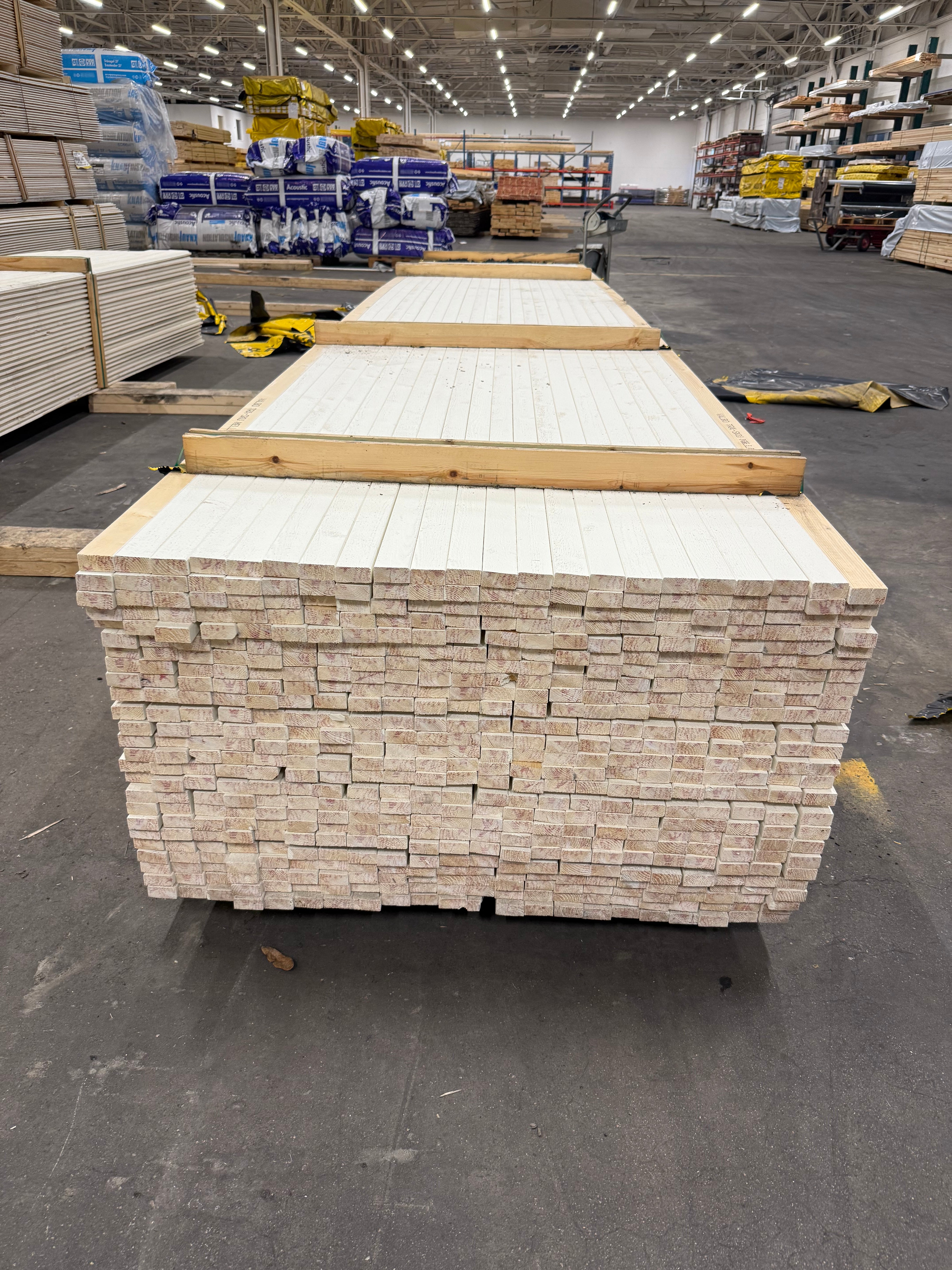 Lockläkt 22x45mm – Vitmålad