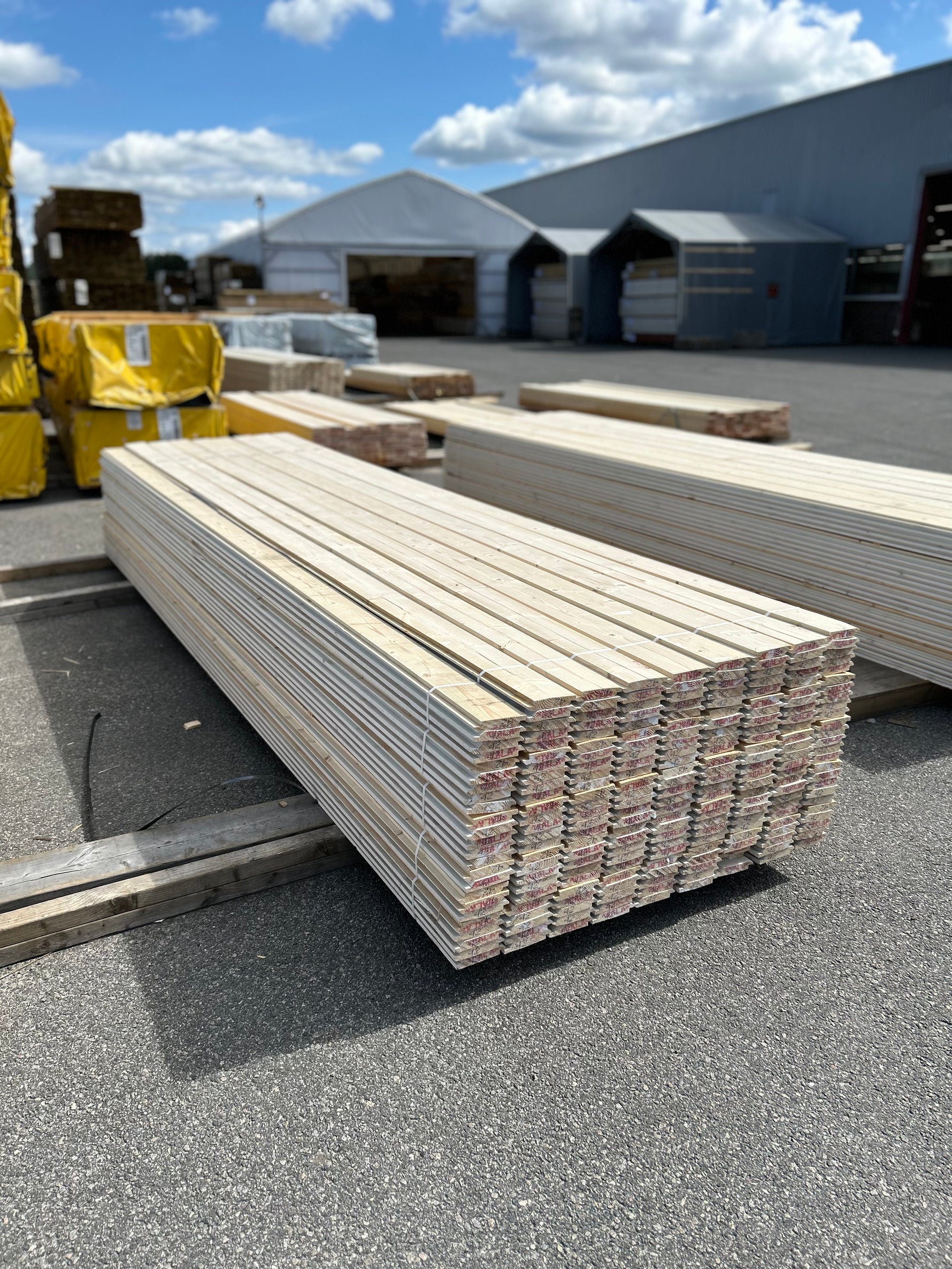 Paket Dubbelfas Halvspont 22x120mm 4,20m 224st Grundmålad