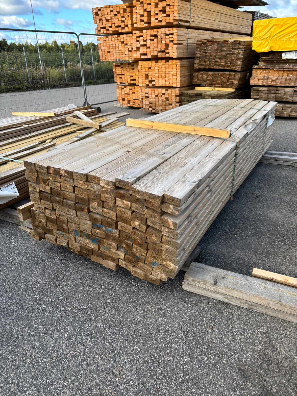 Paket Tryckimpregnerade Reglar 45x95mm 3,30m NTR AB C24 132st