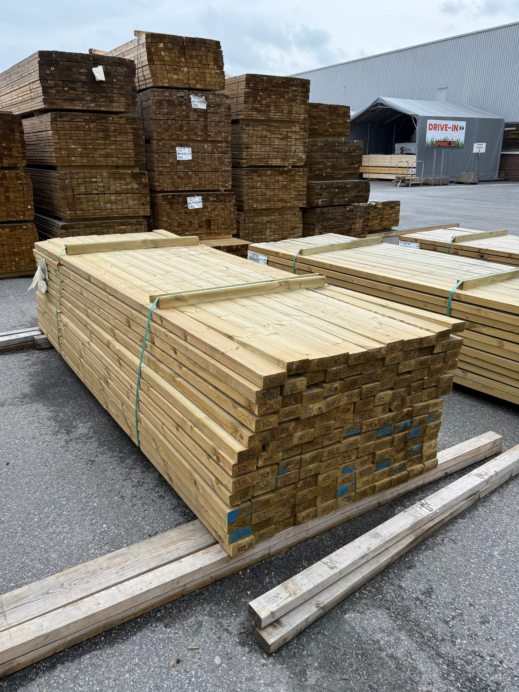 Paket Tryckimpregnerade Reglar 45x95mm 3.0m 143st