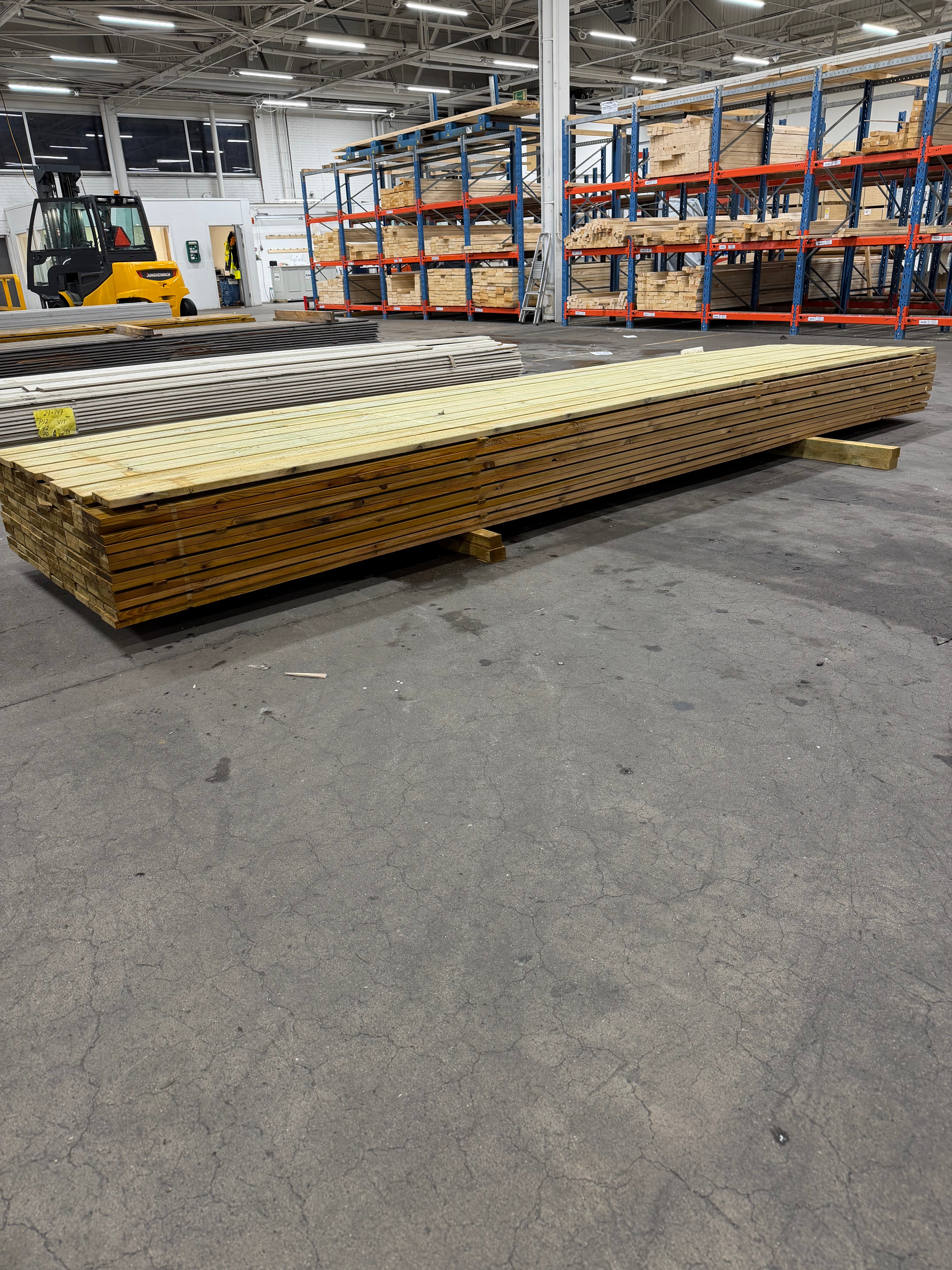 Paket Finsågad Panel 22x120 mm – 116 st 4,8 m, furu Tryckimpregnerad