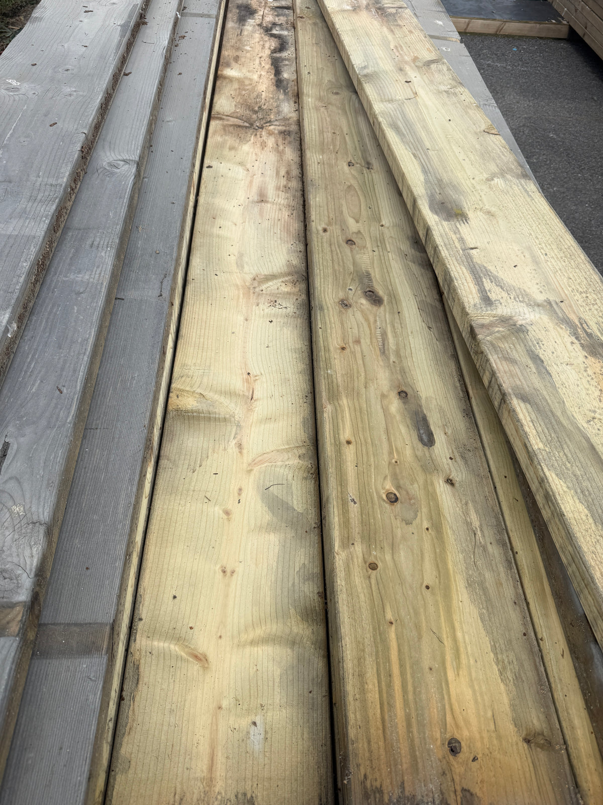 Paket Tryckimpregnerade Reglar 45x220mm 5,40m 60st Gran (Dålig impregnering)