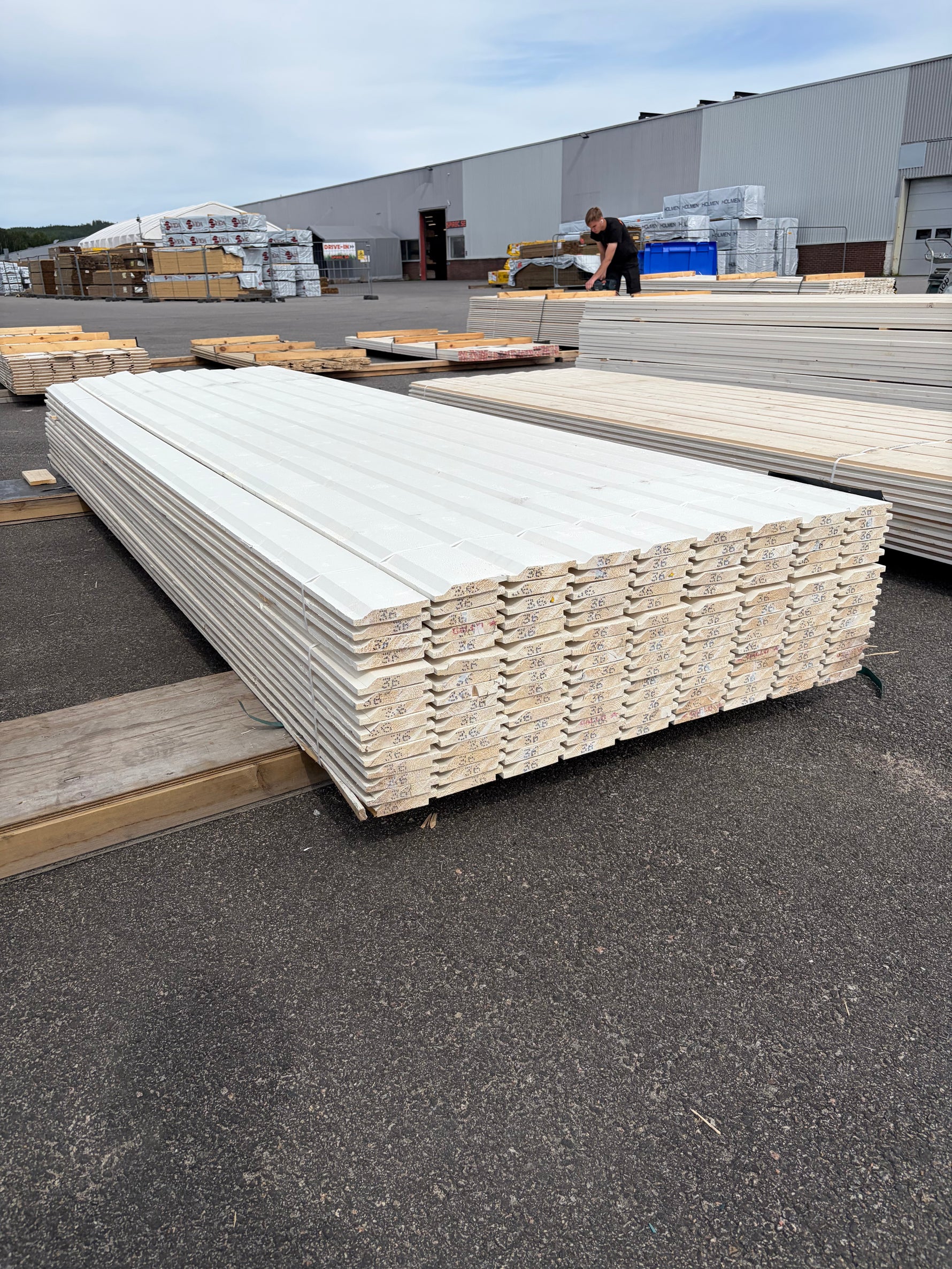 Paket Ytterpanel Enkelfas Halvspont 22x120mm, 134st 3.60m Mellanstruken&nbsp;