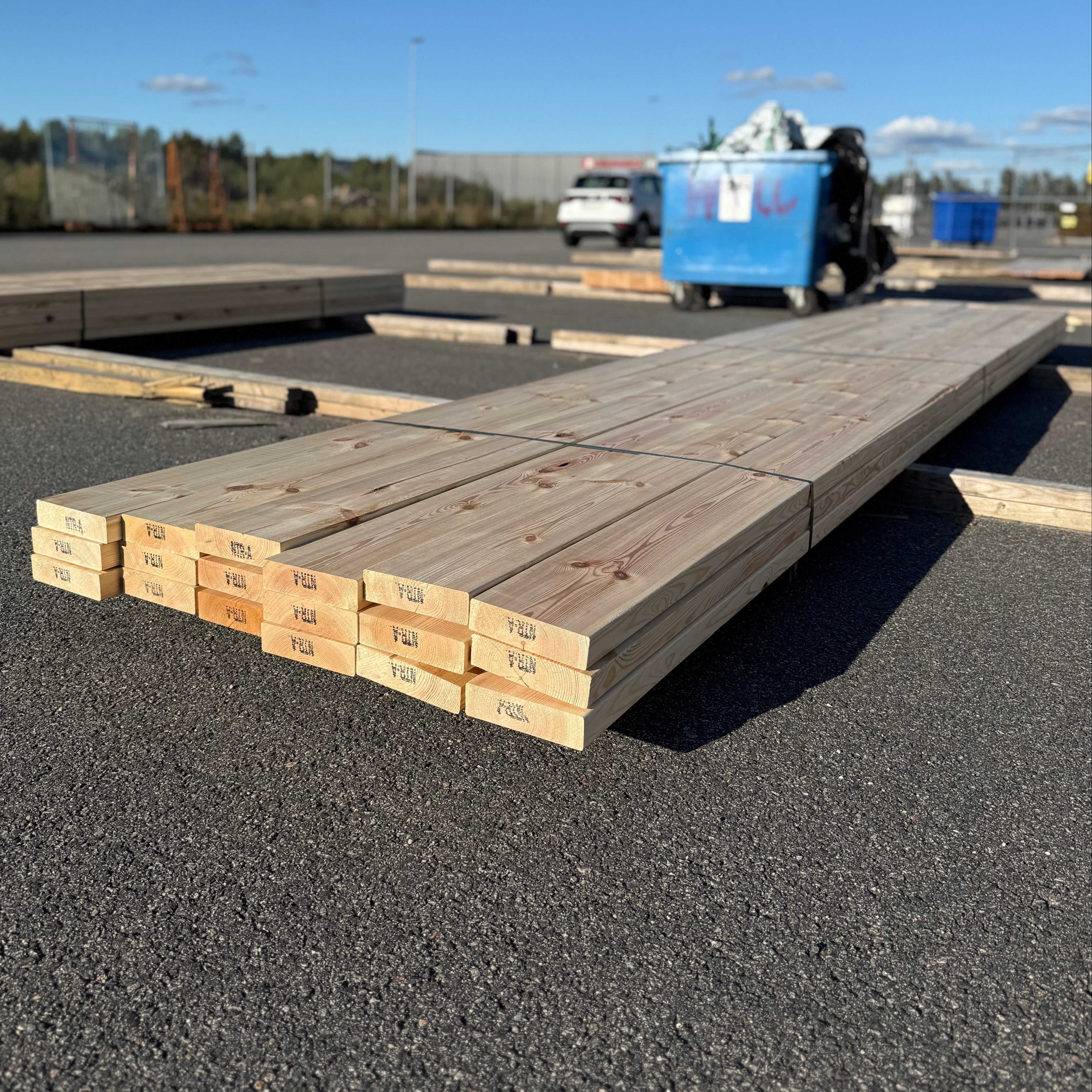 Paket Reglar Furu 45x170mm 5.40m 18st