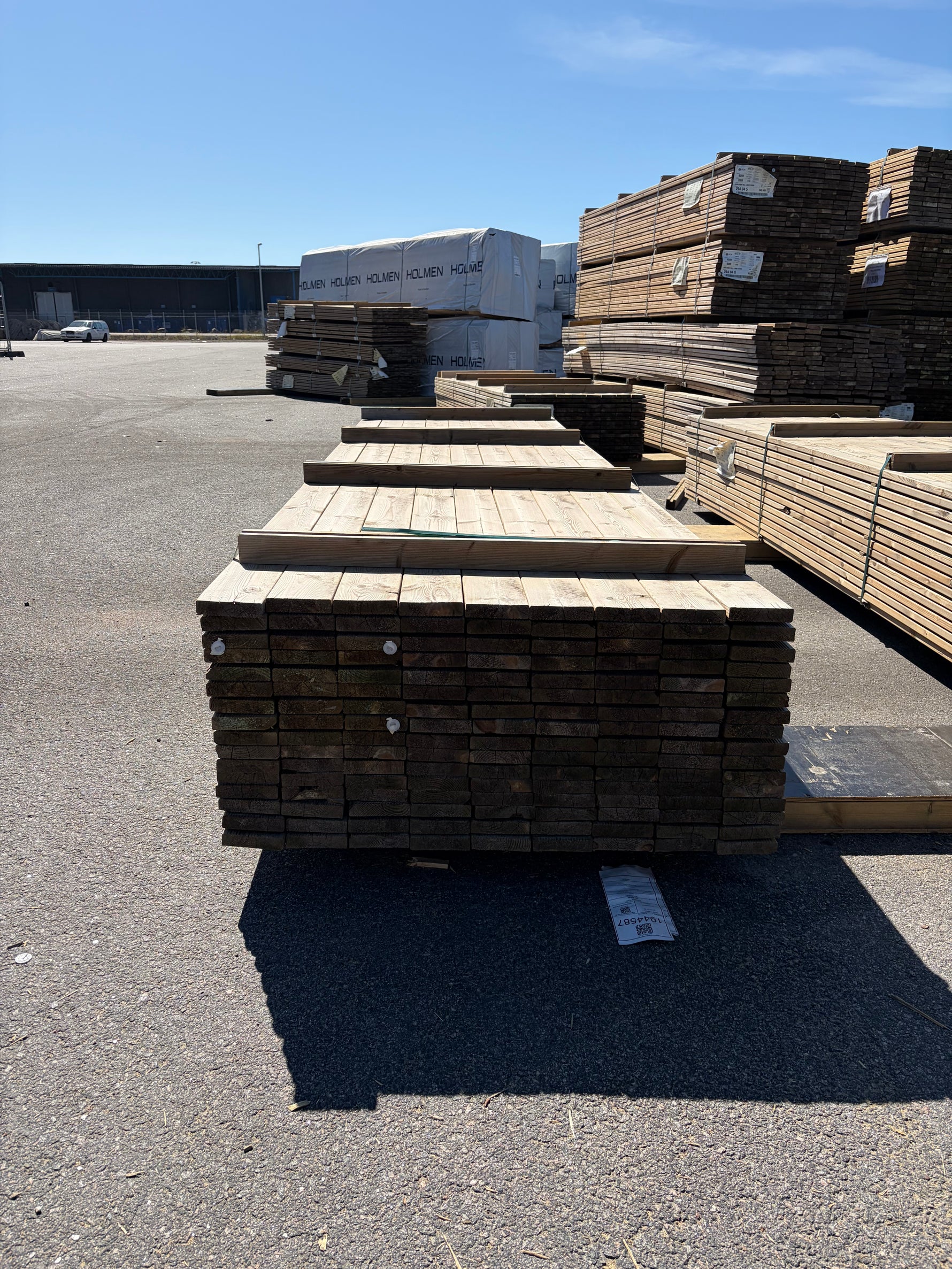Paket Tryckimpregnerad Rillad Trall 28x120mm, 144st 3,90m