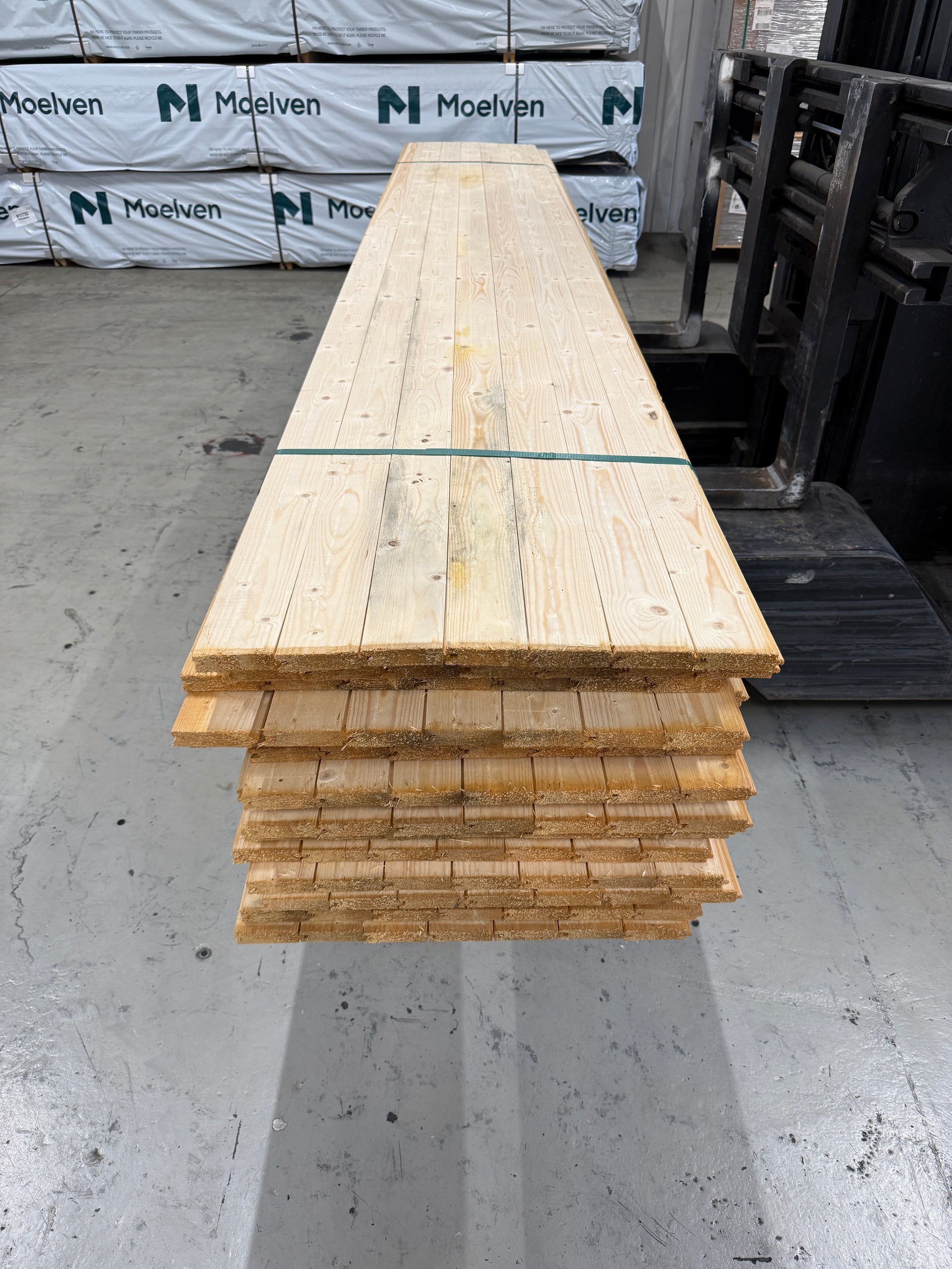 Parti Råspontluckor 20x540x3600mm 20st (Fuktskadad)