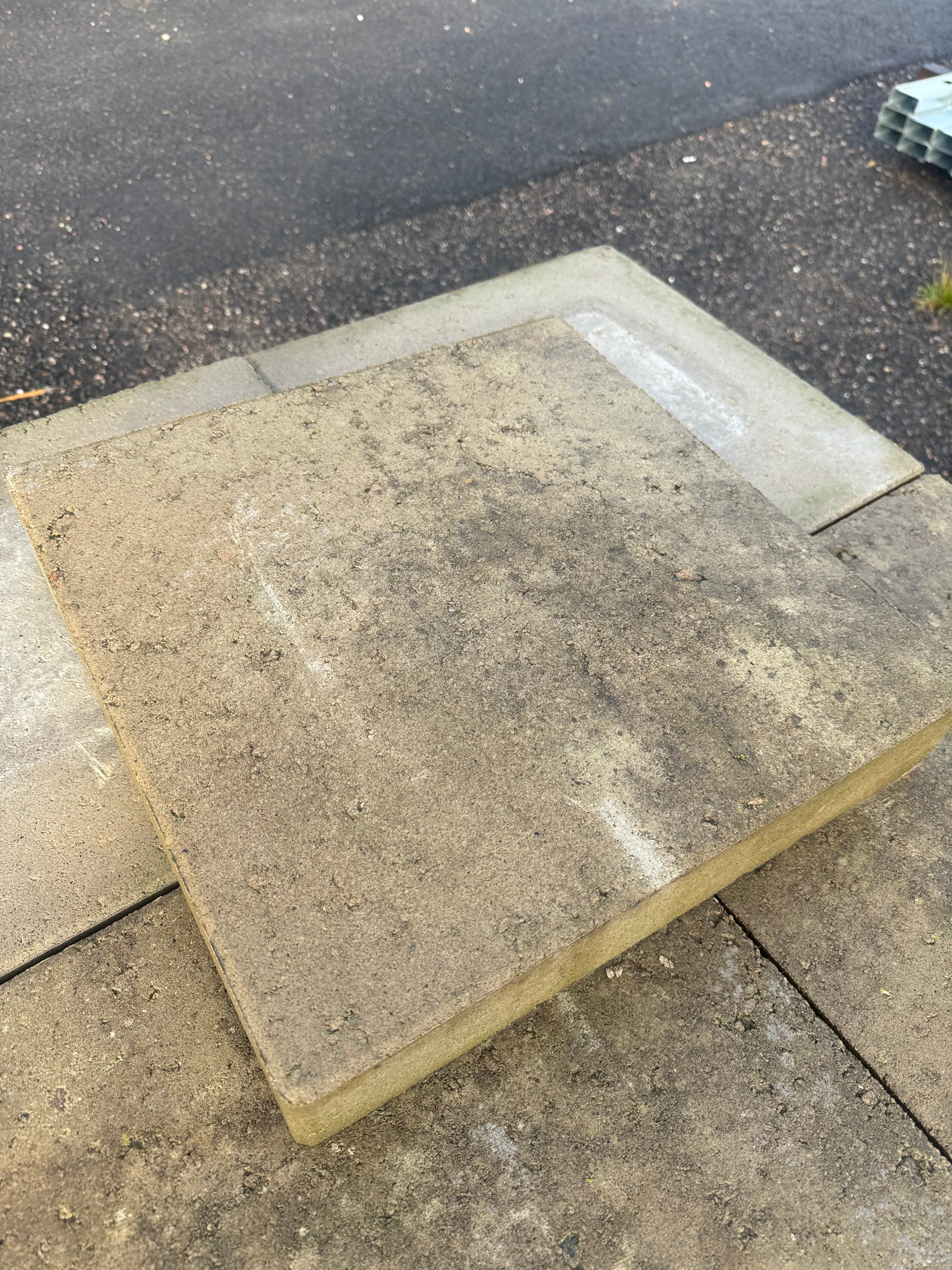 Parti Stolptopp Patina 400×400×80 mm – Grå (24 st)