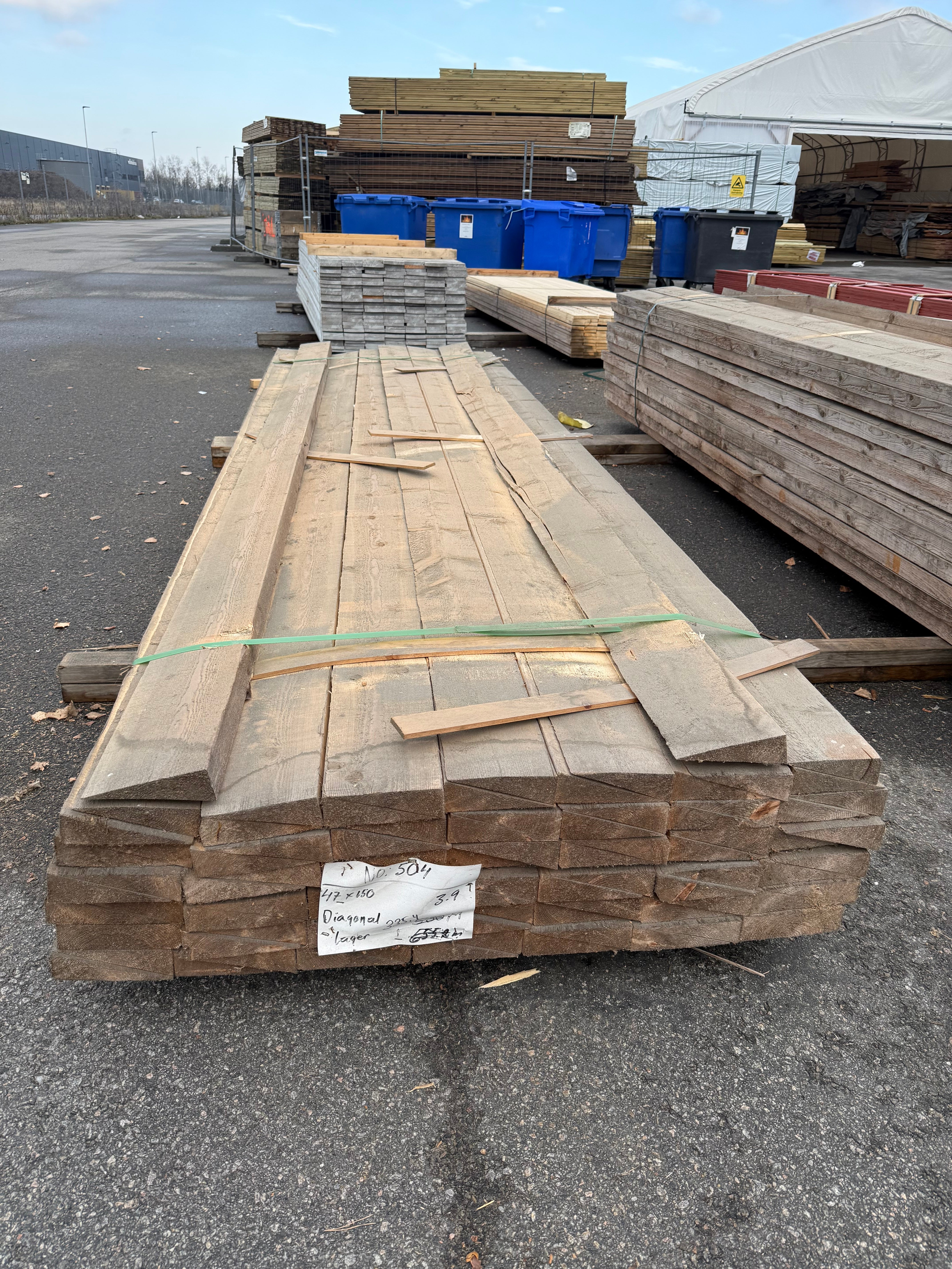 Paket Reglar 47x150mm – 85 st (3,90 m, Gran, Snedkapade)