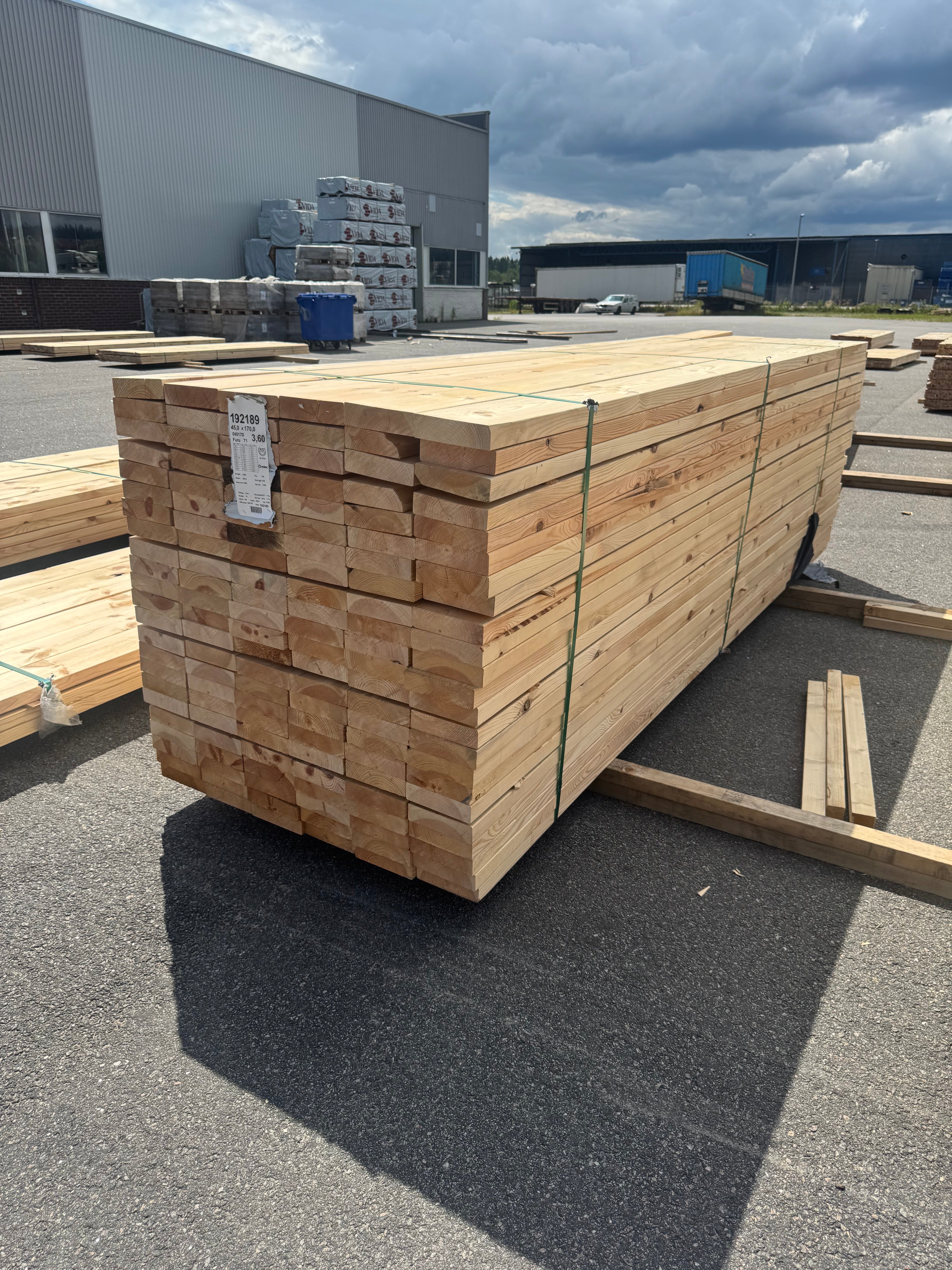 Paket Reglar 45x170 – 138 st (3,60 m, furu)