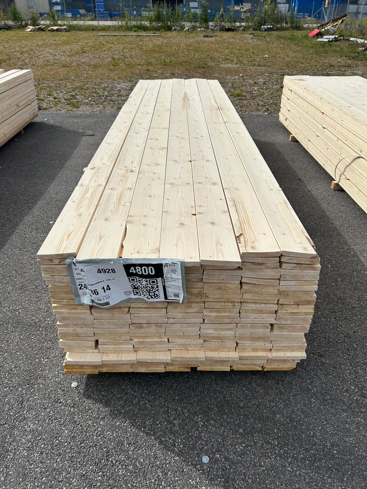 Parti Finsågade Brädor 22x145 mm – 4,20–4,80 m (Andra sortering)