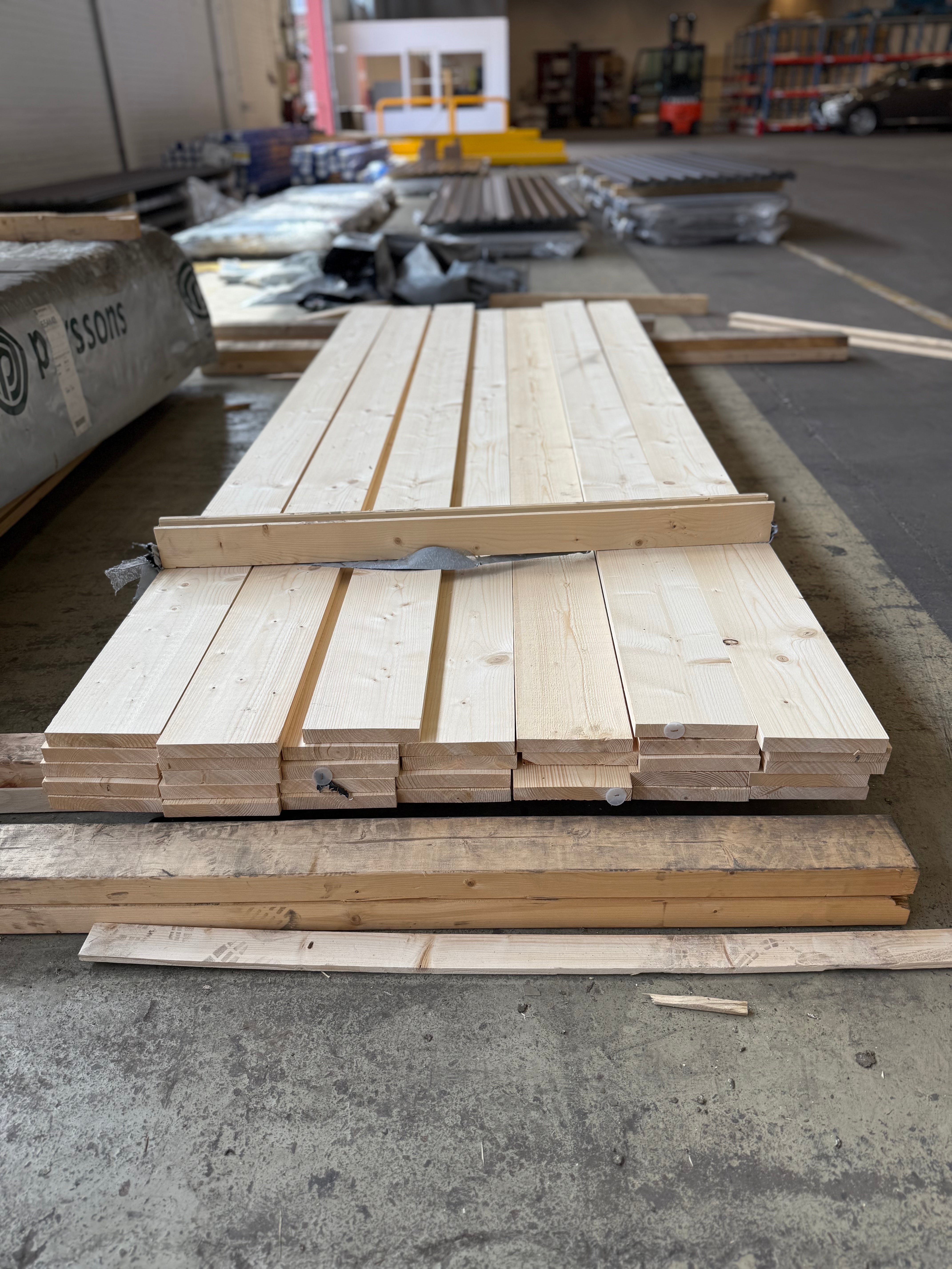 Paket Finsågade Brädor 21x145 mm – 2,70 m – 33 st – Obehandlad