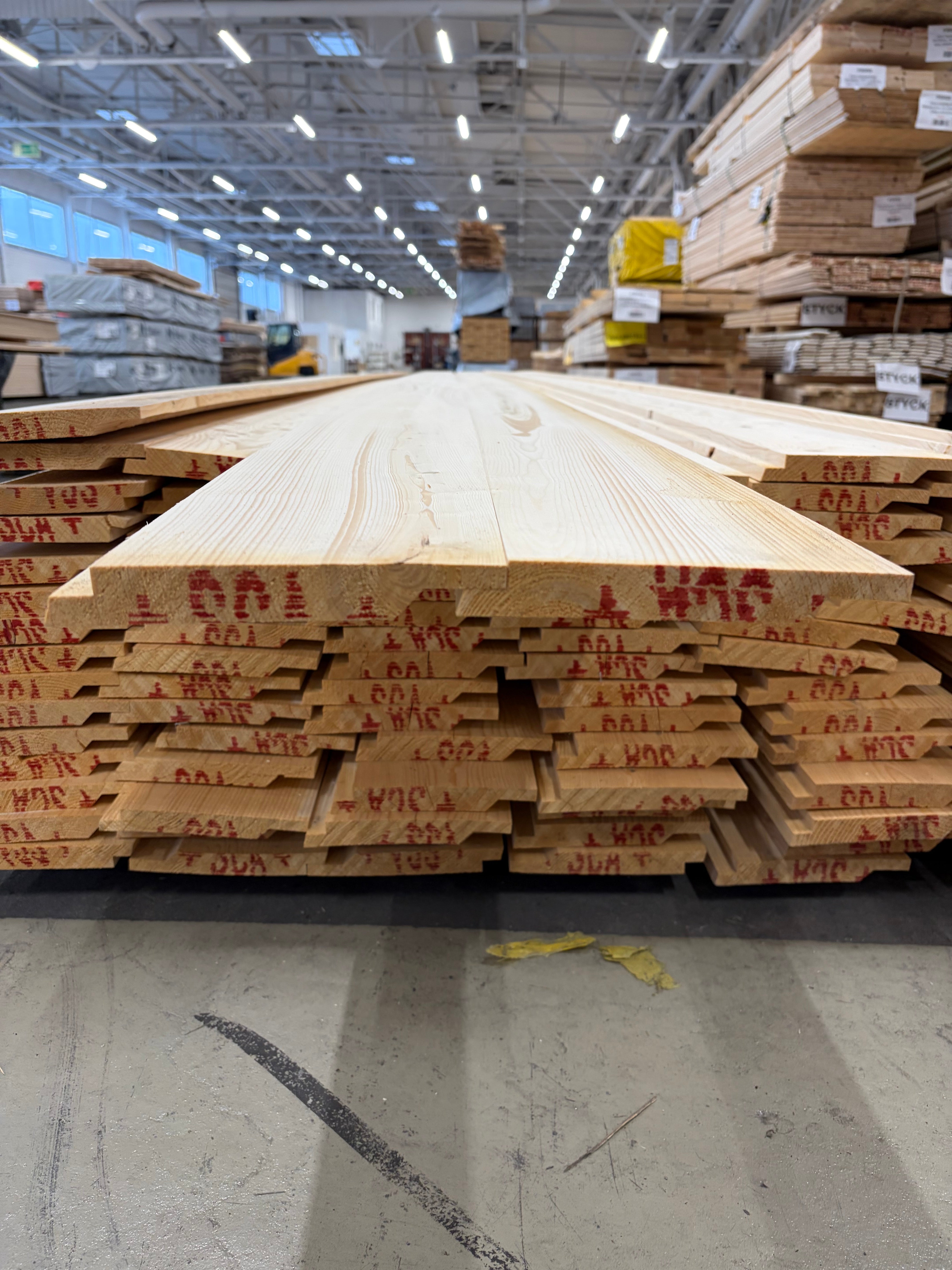 Paket Ytterpanel 21×160 – 88 st (5.40 m) Obehandlad