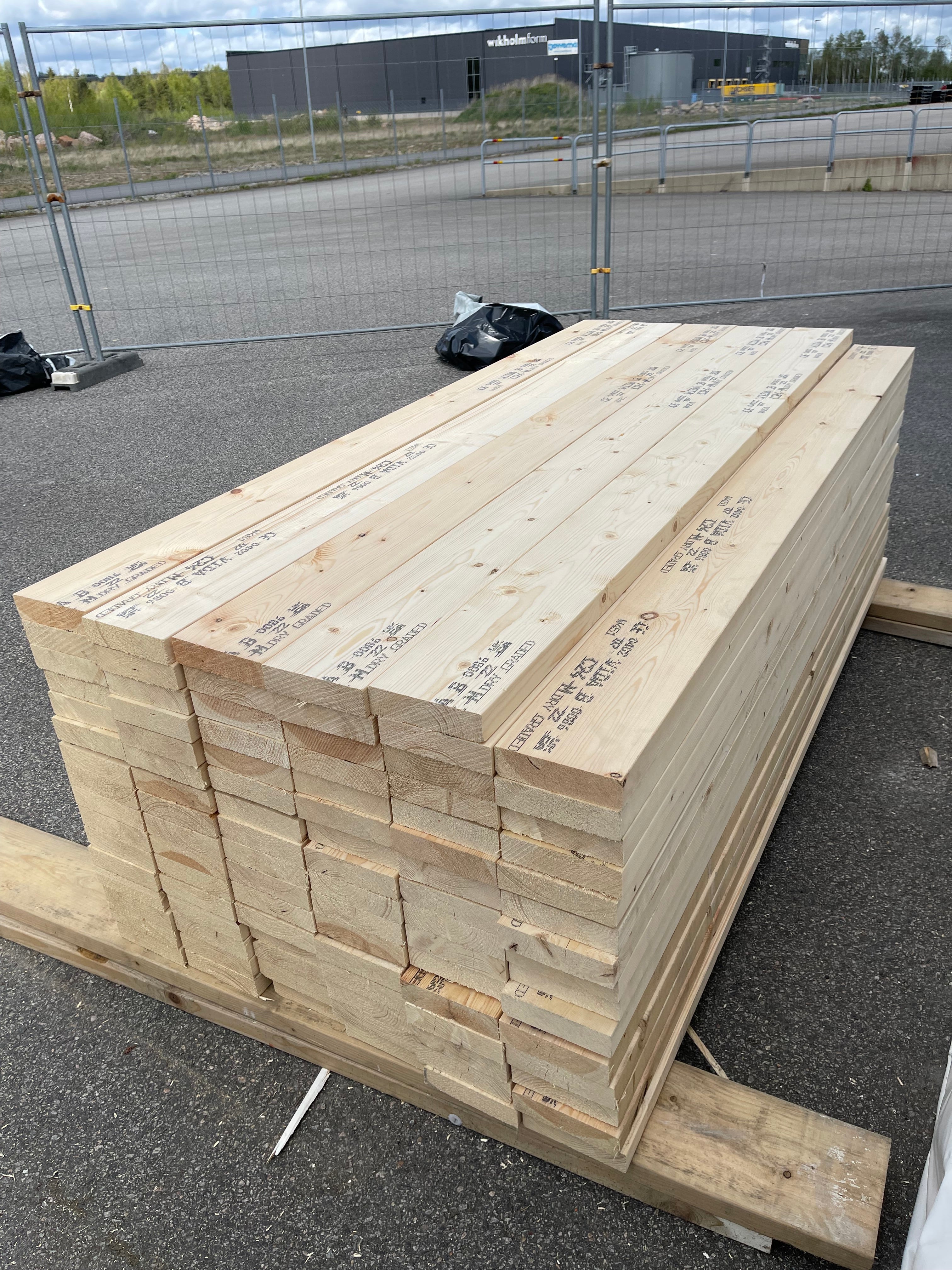 Paket Reglar C24 45x170 mm – 2,25 m – 95 st