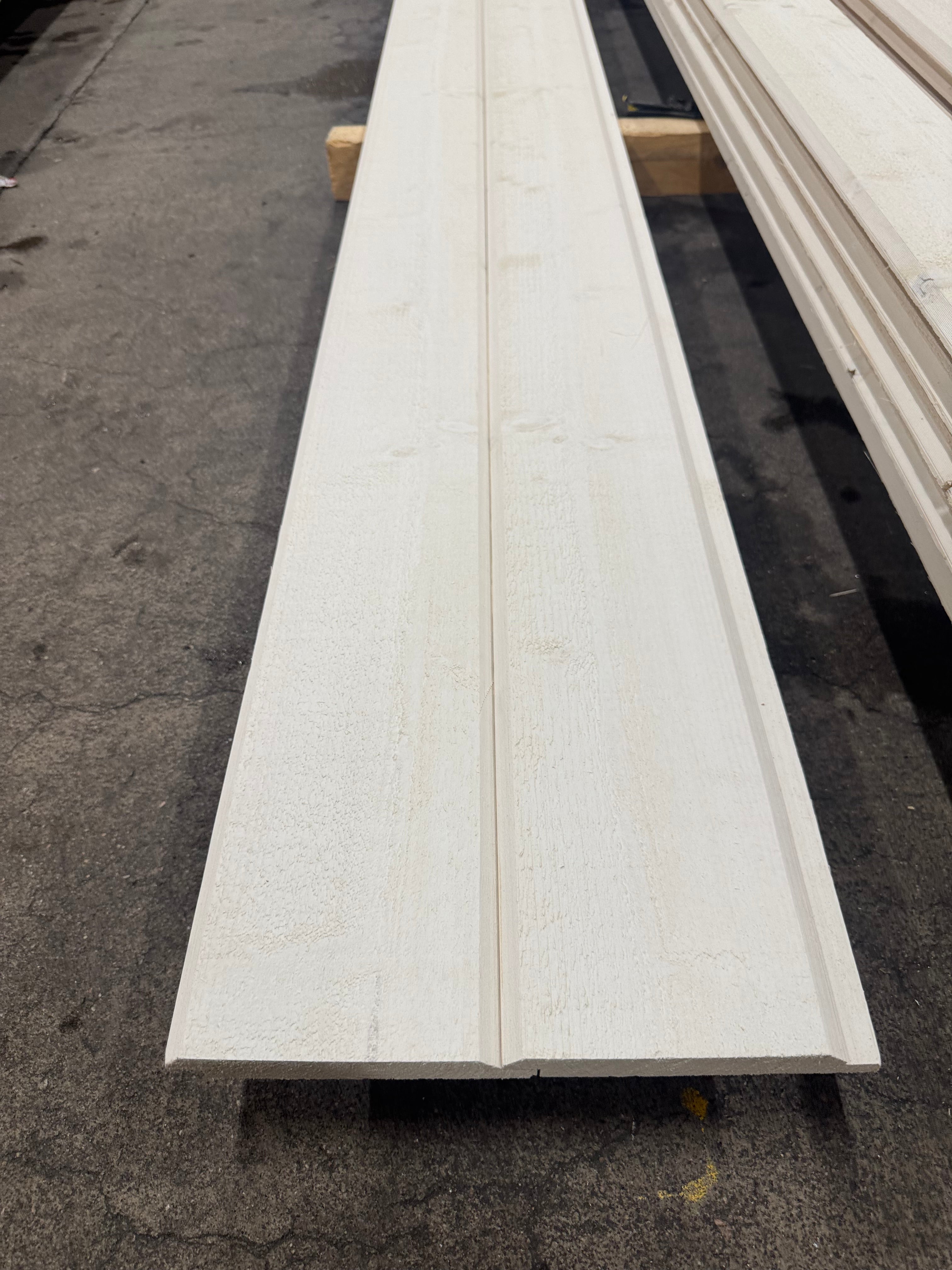 Paket Ytterpanel Dubbelfas 22x145mm – 13 st (5,40 m, Vit Alkydoljefärg)