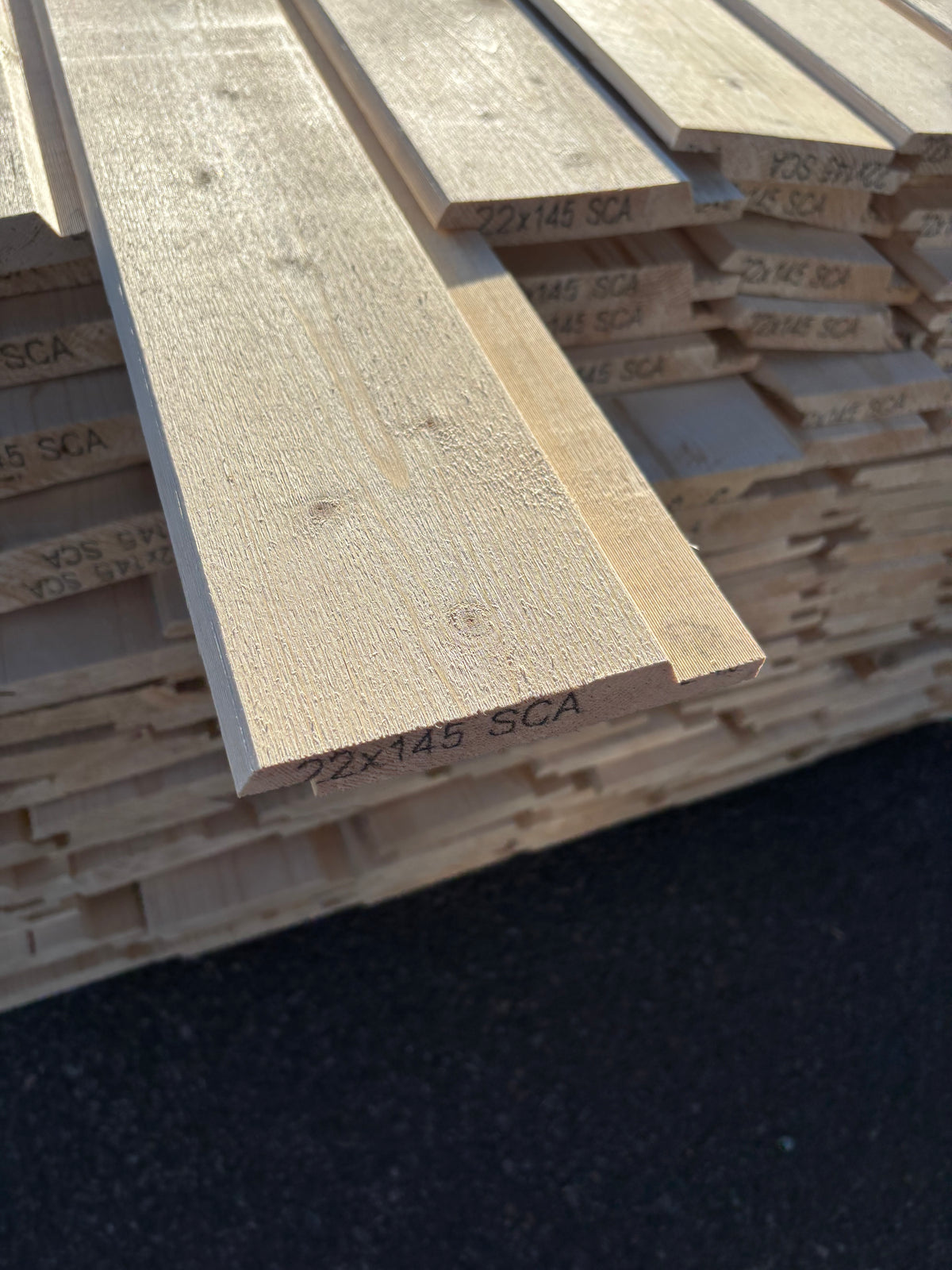 Paket Spårpanel 22x145mm 4,80–5,40m 151st (Andra Sortering)