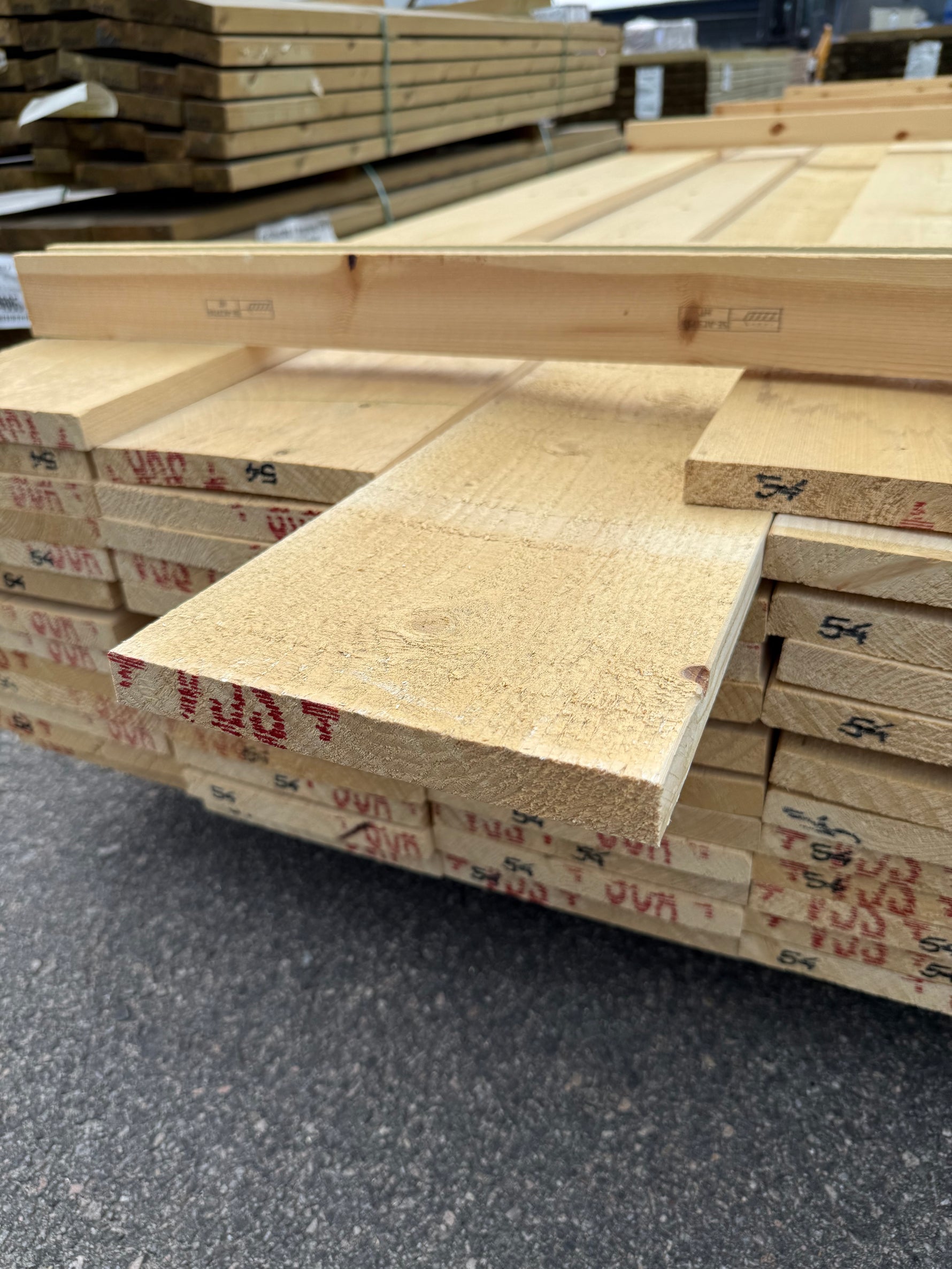 Paket Finsågade Brädor 22x195mm, 61st 5,40m (Revor)