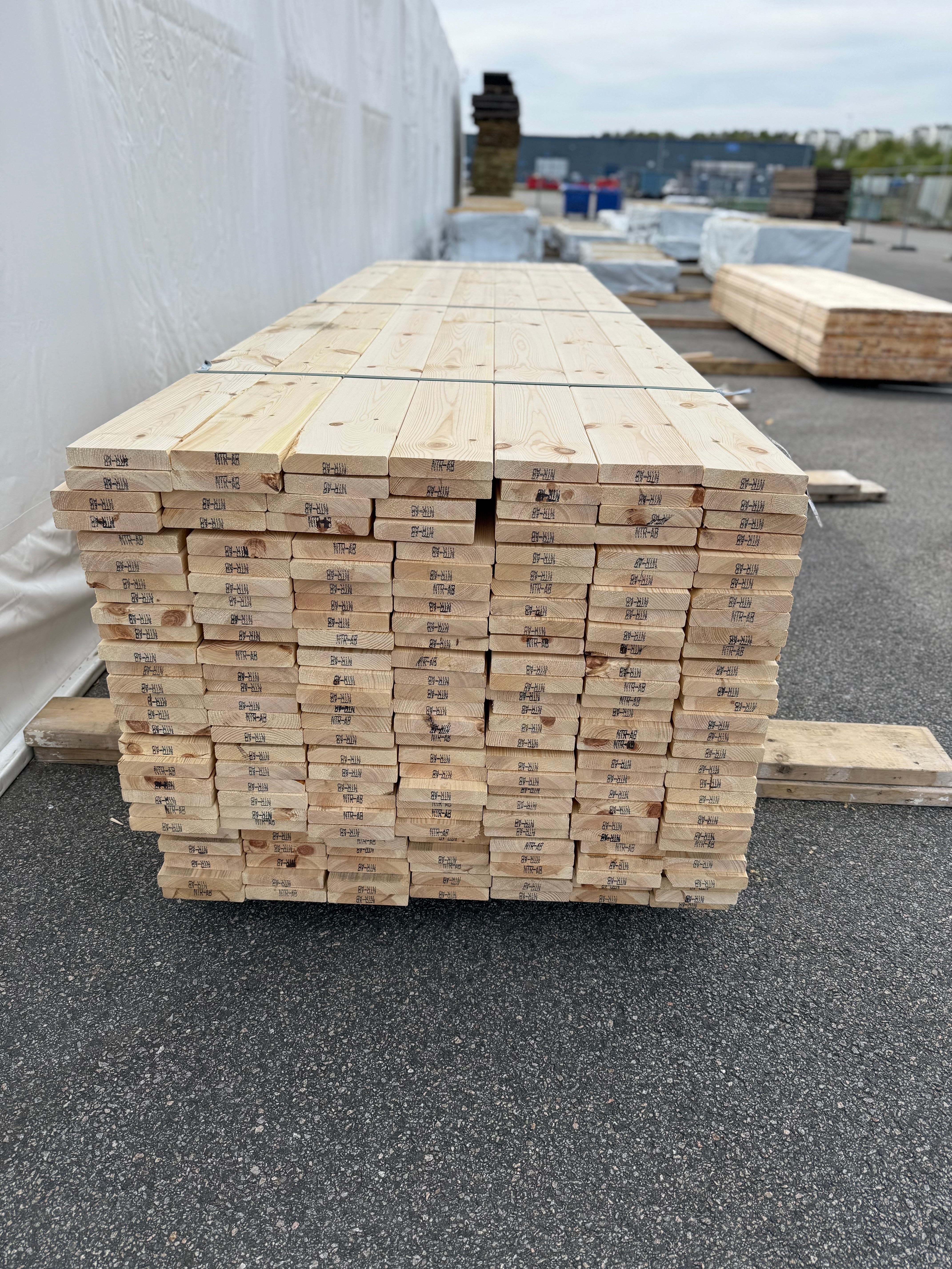Hyvlad 27x145mm – Obehandlad Furu (Andrasortering)