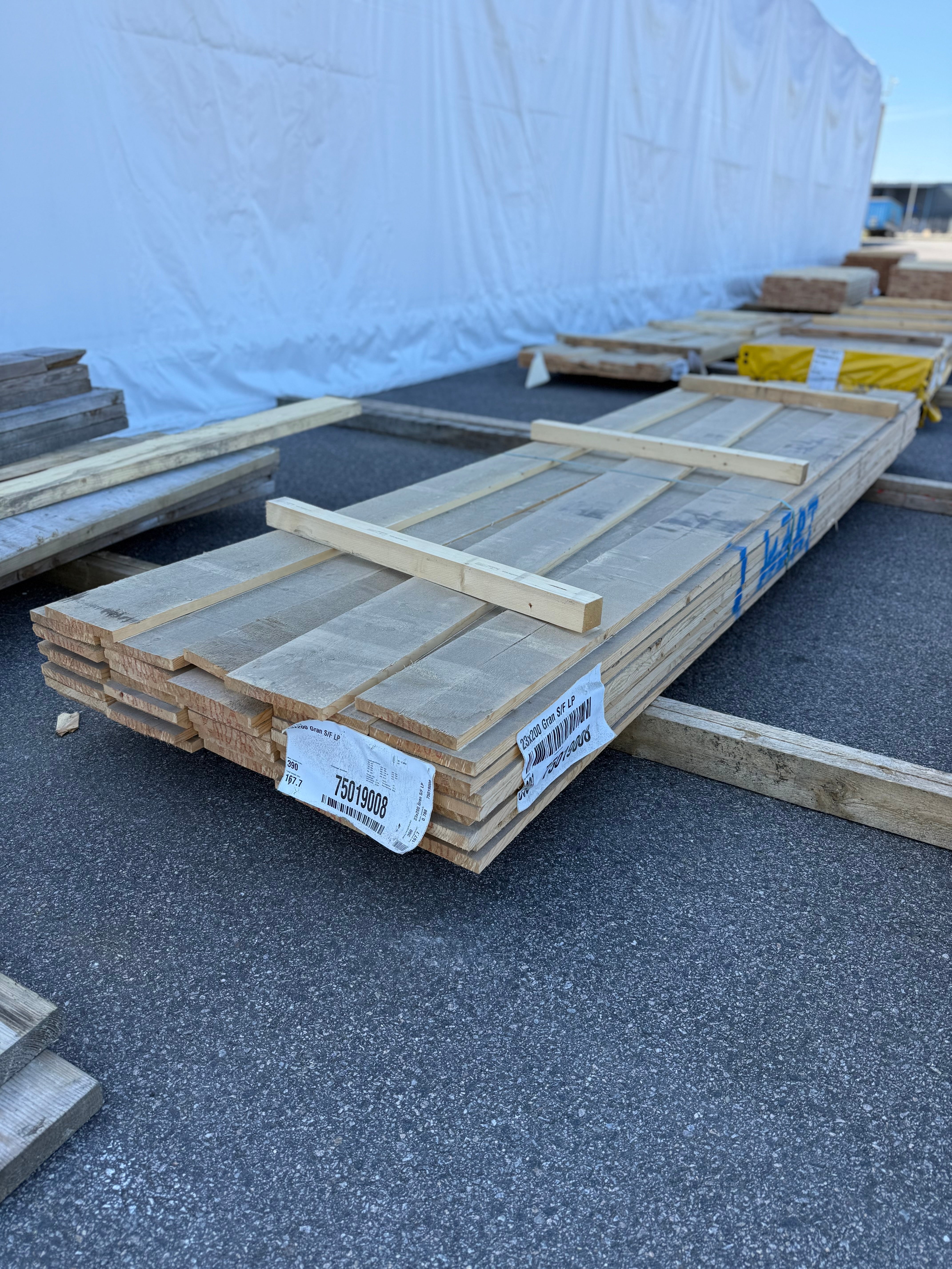 Paket Brädor 23x200mm 3.90m 43st