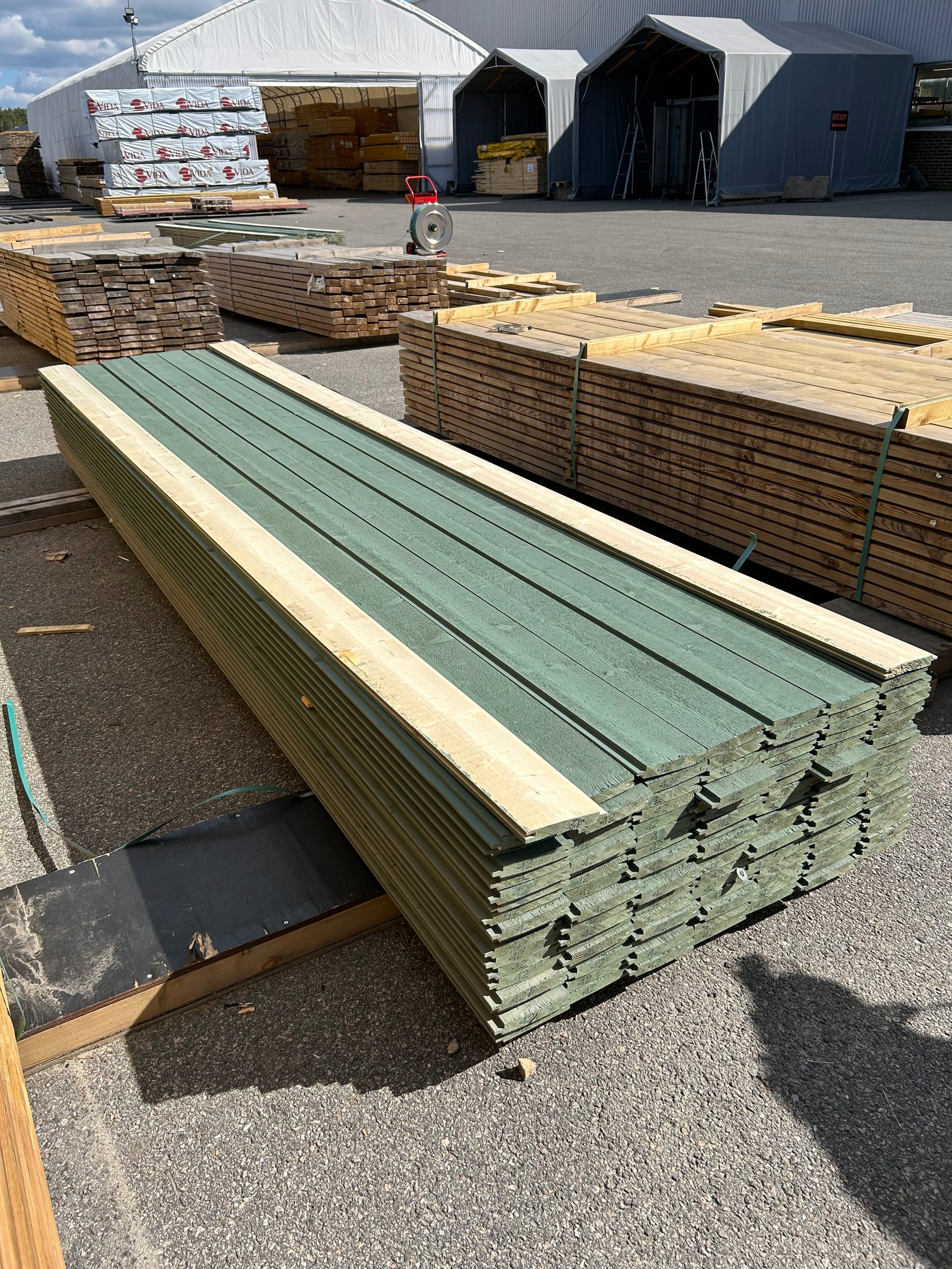 Paket Spontad Spårpanel 22x145mm 4,20m 121st Gran