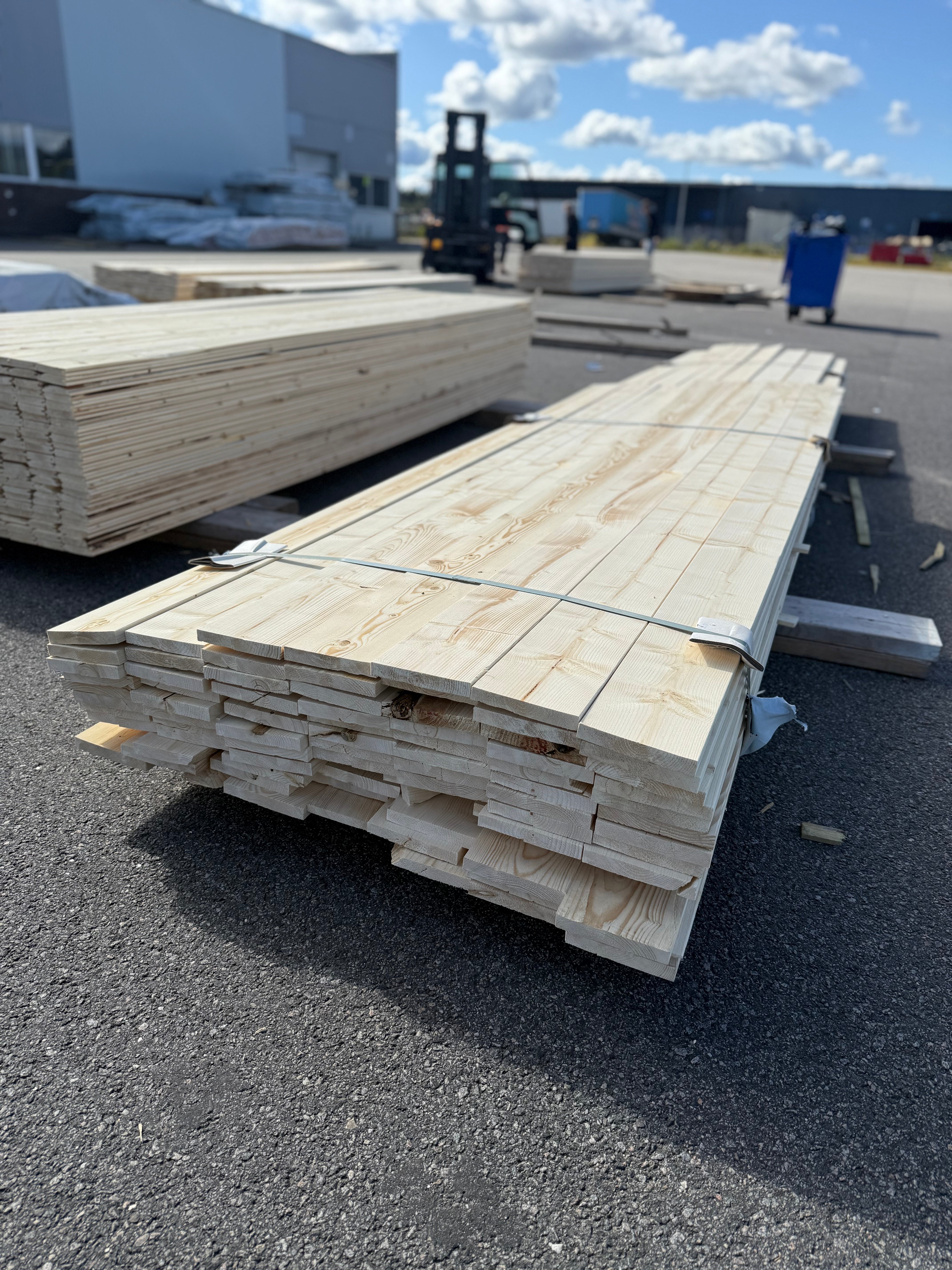 Paket Finsågad Panel 22x145mm 80st 3.0–5.40m – Andra sortering
