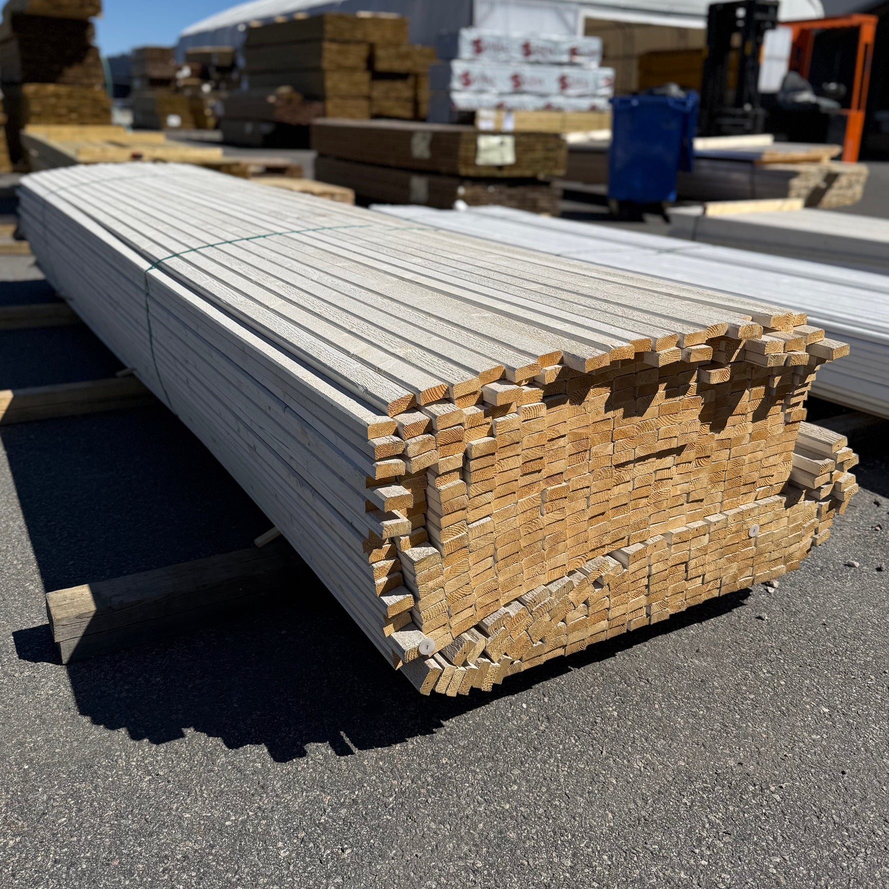 Paket Lockläkt 22x45mm, 489st 4.2m- Grundmålad