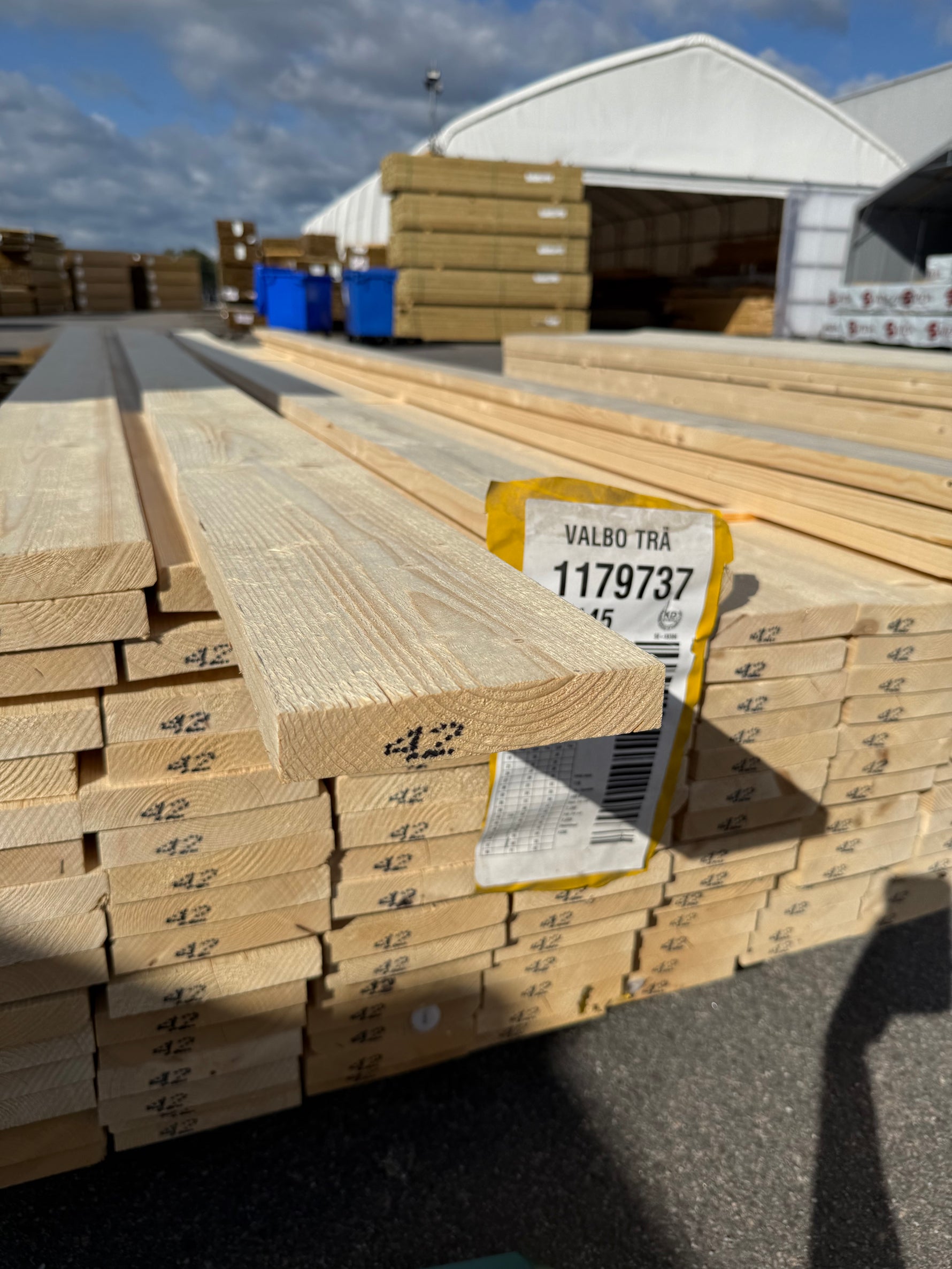 Paket Finsågade Brädor 28x145mm, 110st 4,20m