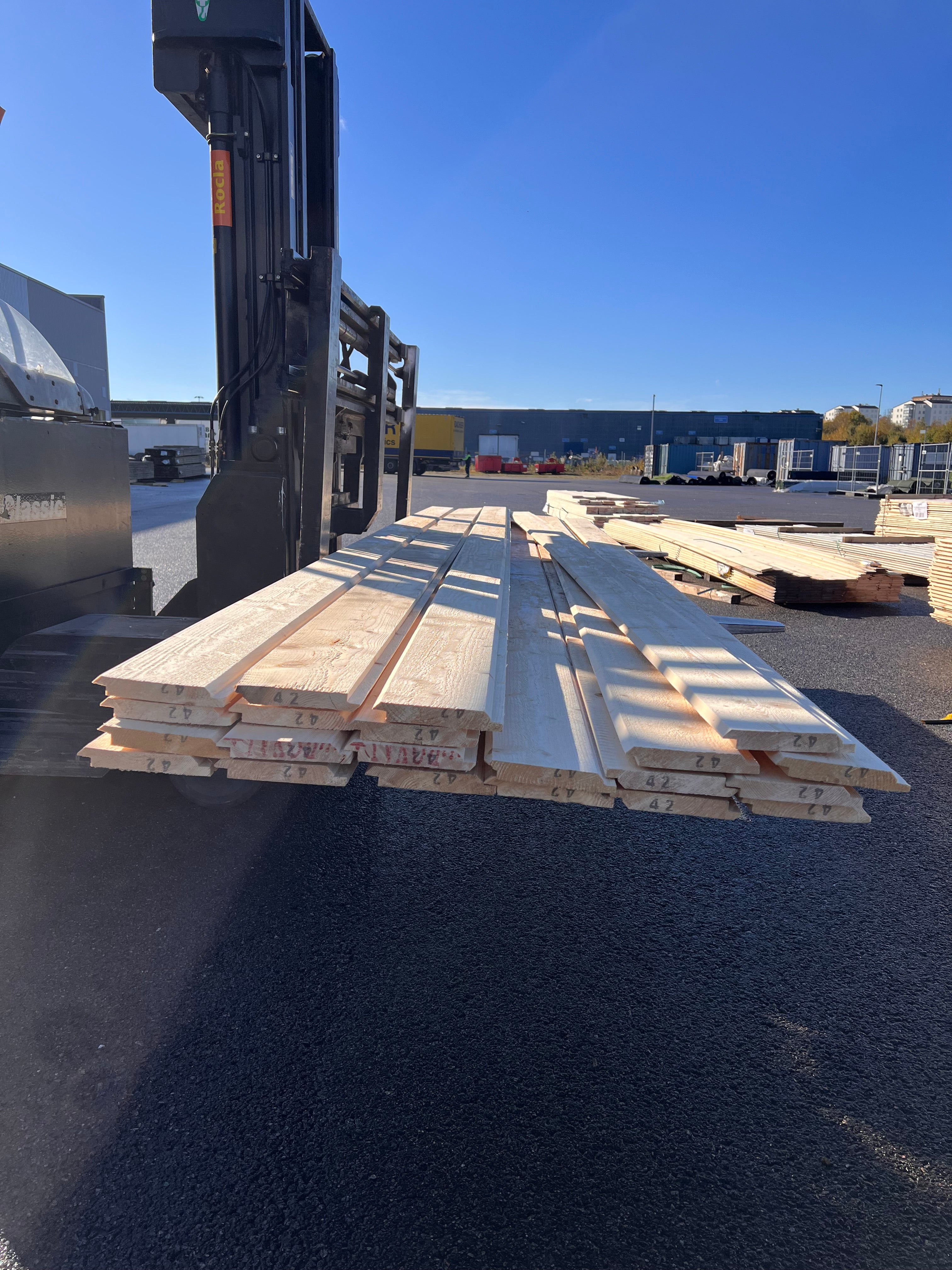 Paket dubbelfas halvspont 22x145mm, 21st 4,20m (Fuktskadat)