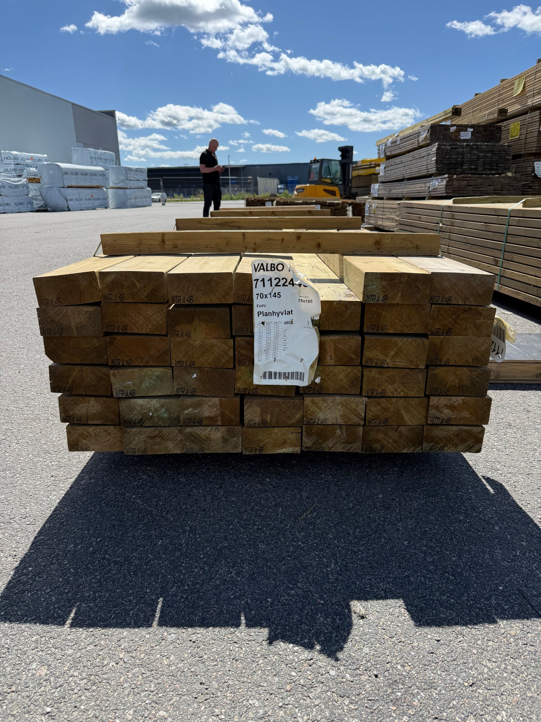Paket ohyvlade Reglar 70x145mm 41st 4.80m (NTR A)