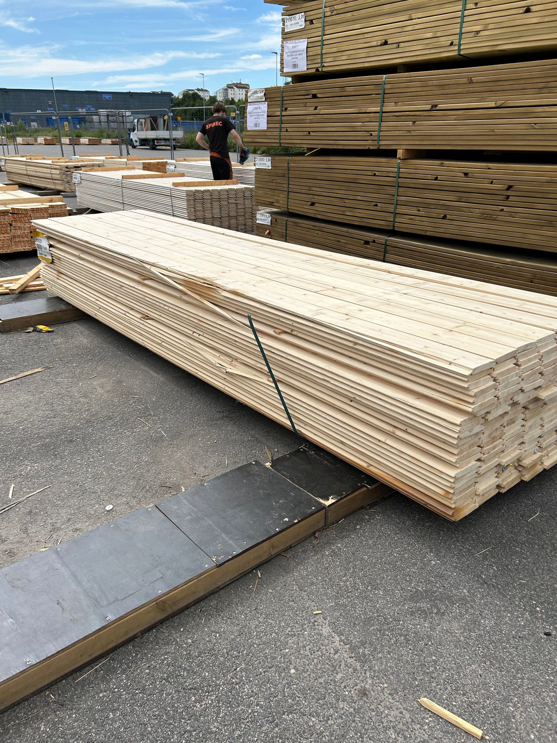 Paket Dubbelfas Halvspont 22x145mm 3,90m 175 st Obehandlade