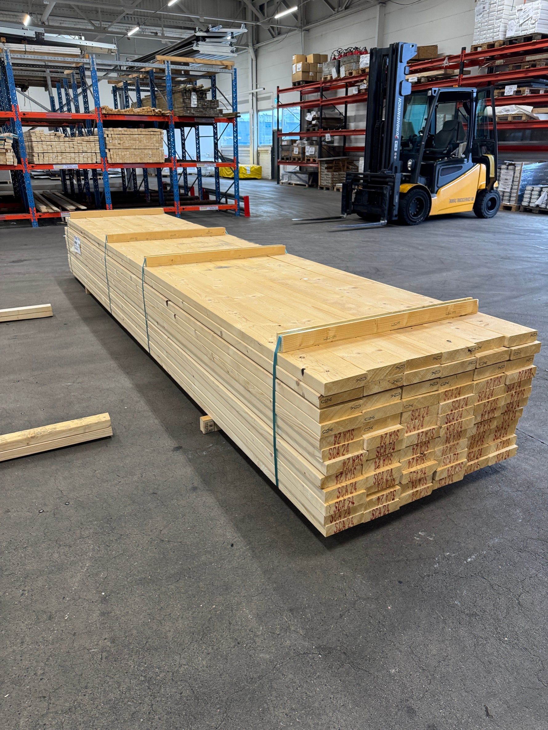 Paket Reglar 45x170mm 4,80m – 72 st C24 Felhyvlade