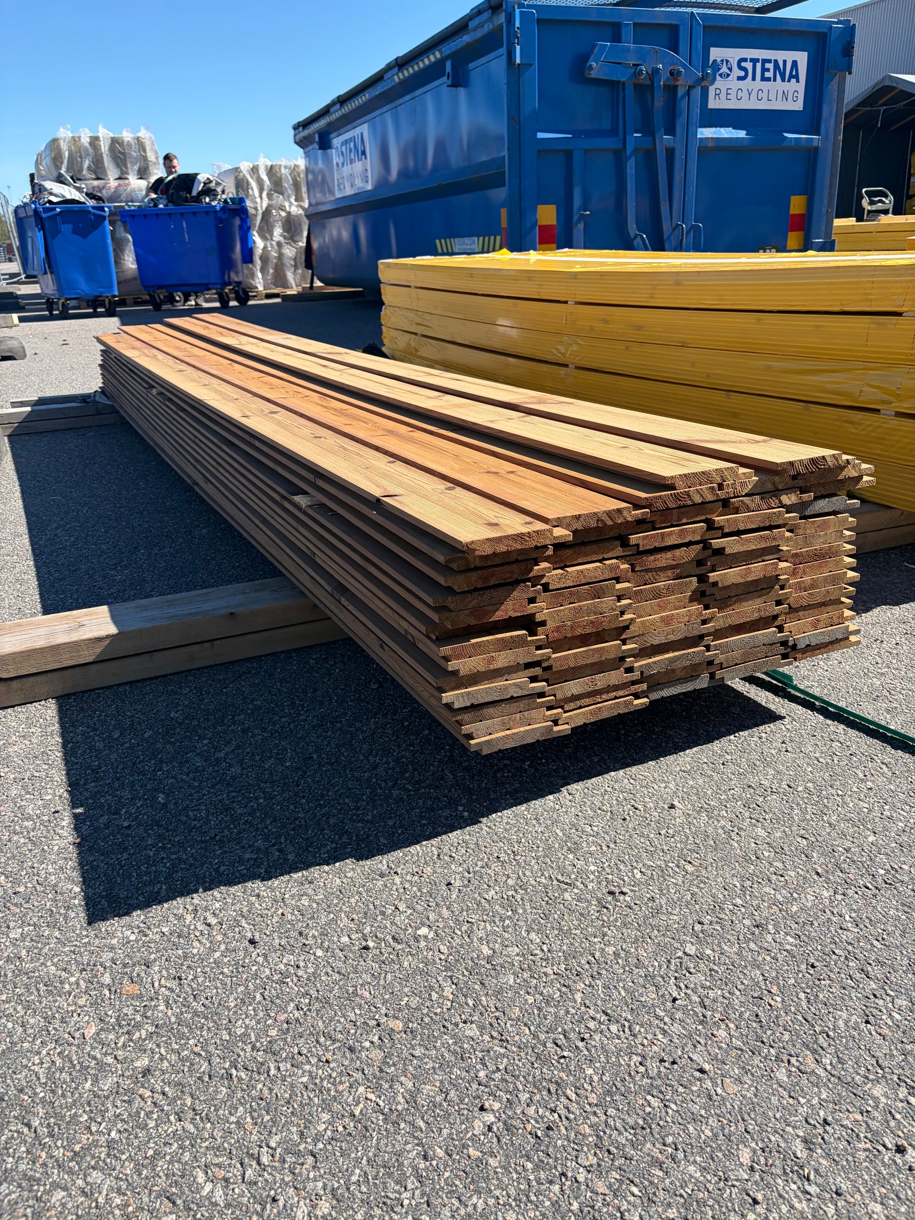 Paket Thermowood Furu 19x140mm Dubbelfas Fals Rak, 67st 3,6m