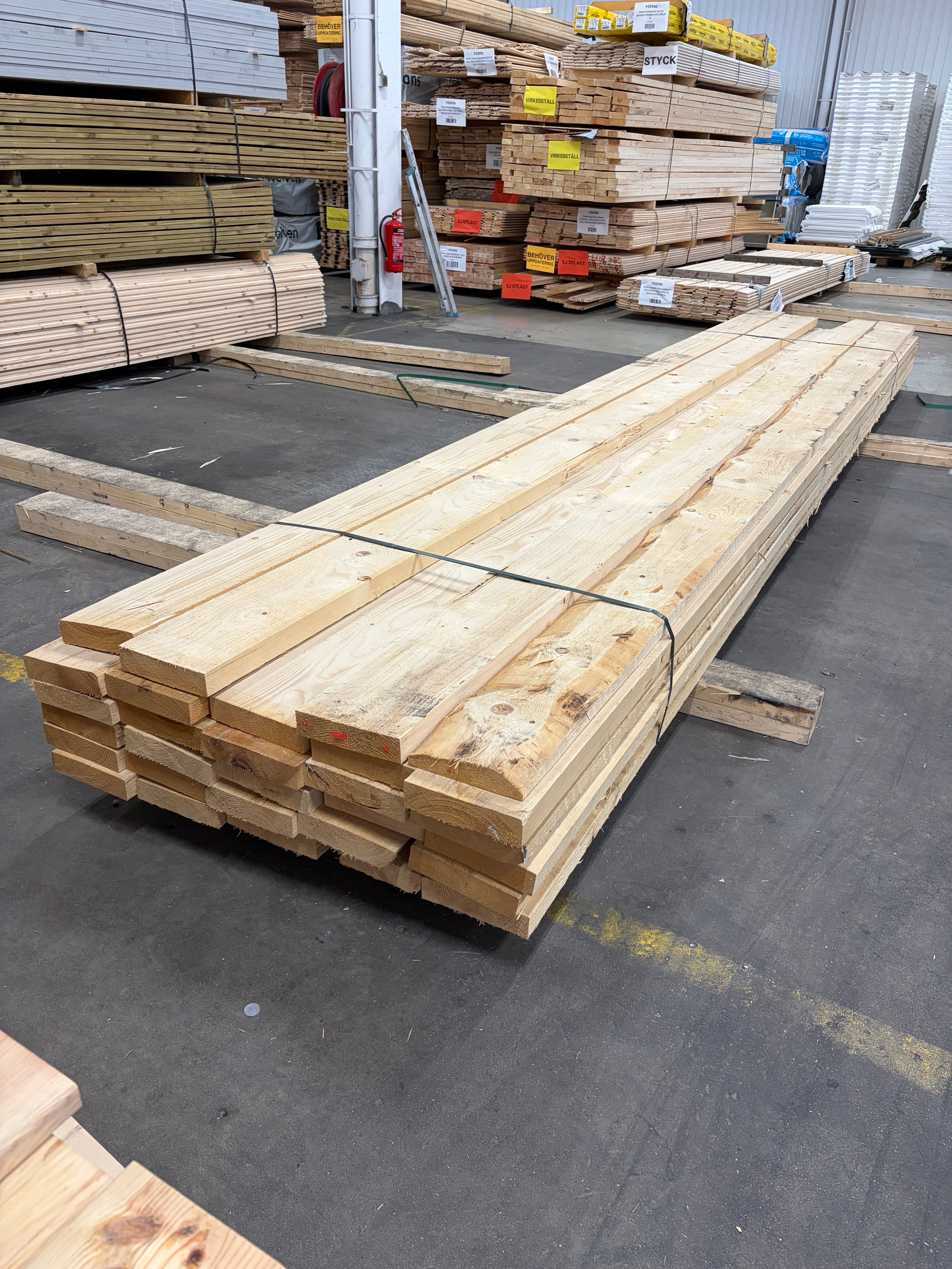 Paket Reglar 47×200 – 29 st (5.40 m) Ohyvlade