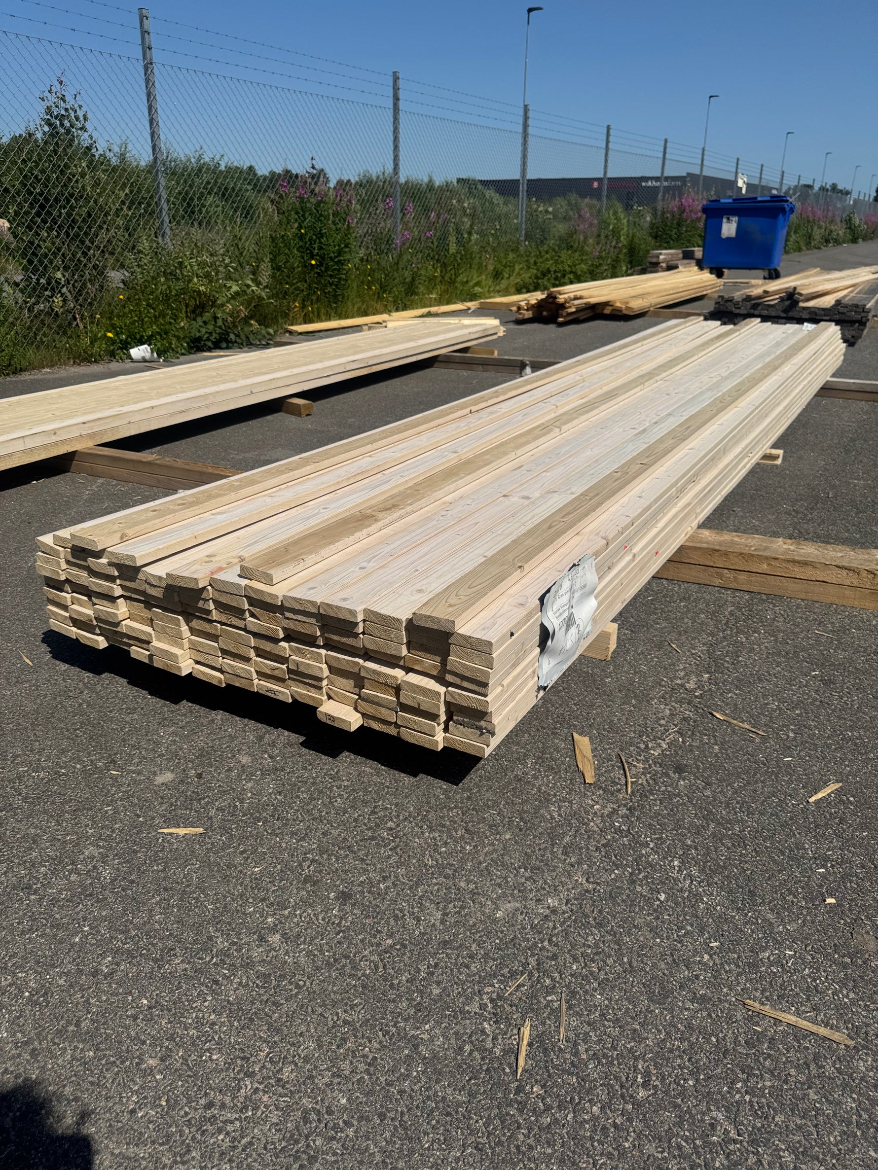 Paket Glespanel 20x70 mm, 110 st 4,50 m Vitlaserad