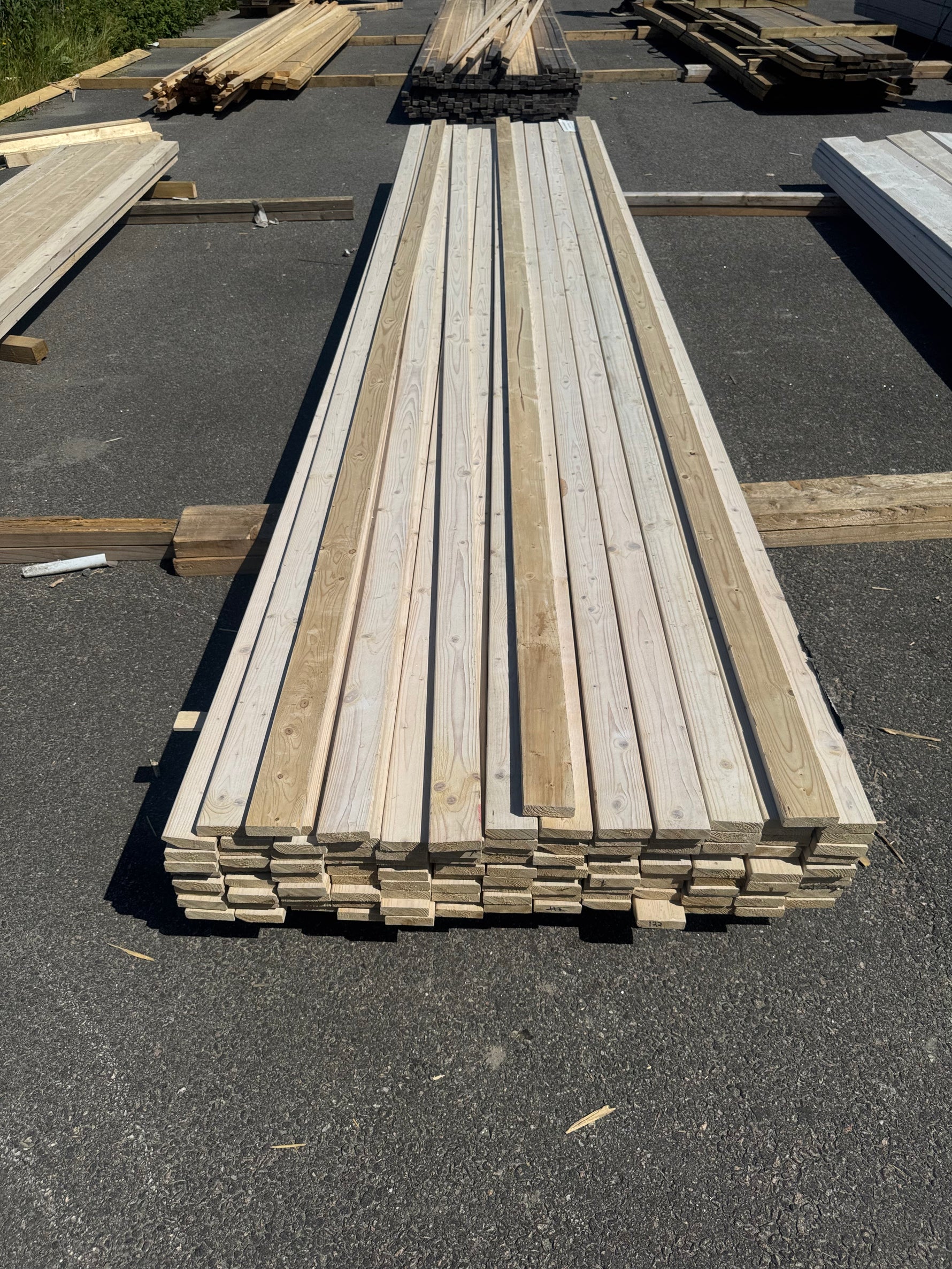 Paket Glespanel 20x70 mm, 110 st 4,50 m Vitlaserad