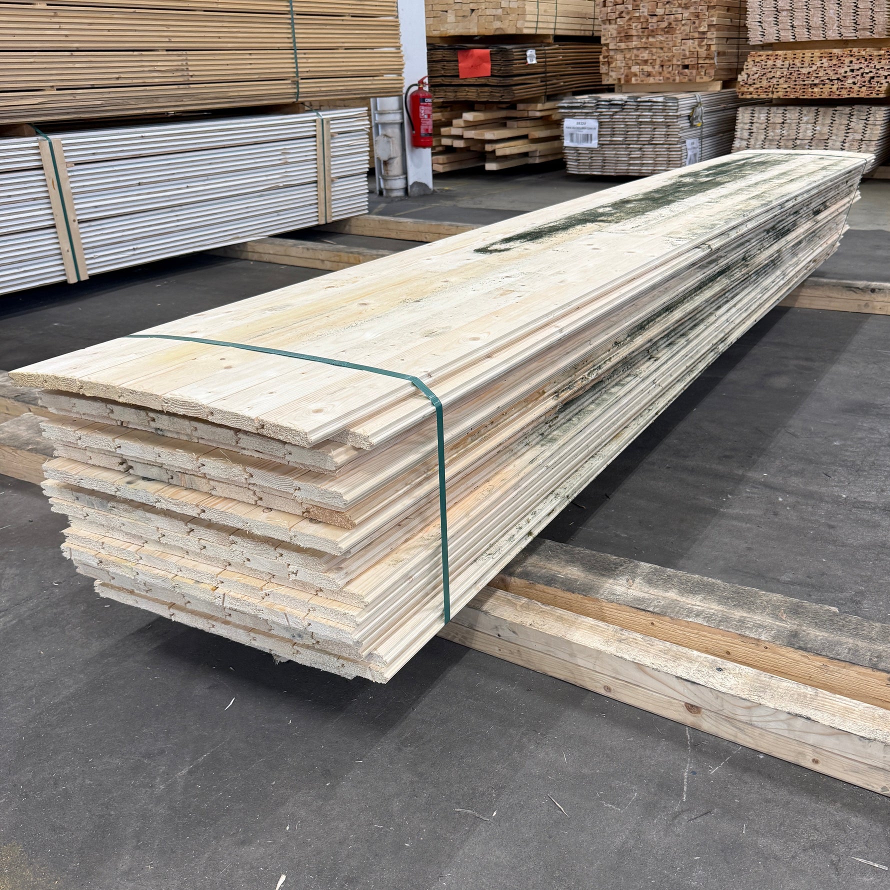 Paket Råspontluckor 20x540x3600mm 20st (Mögelskadade)