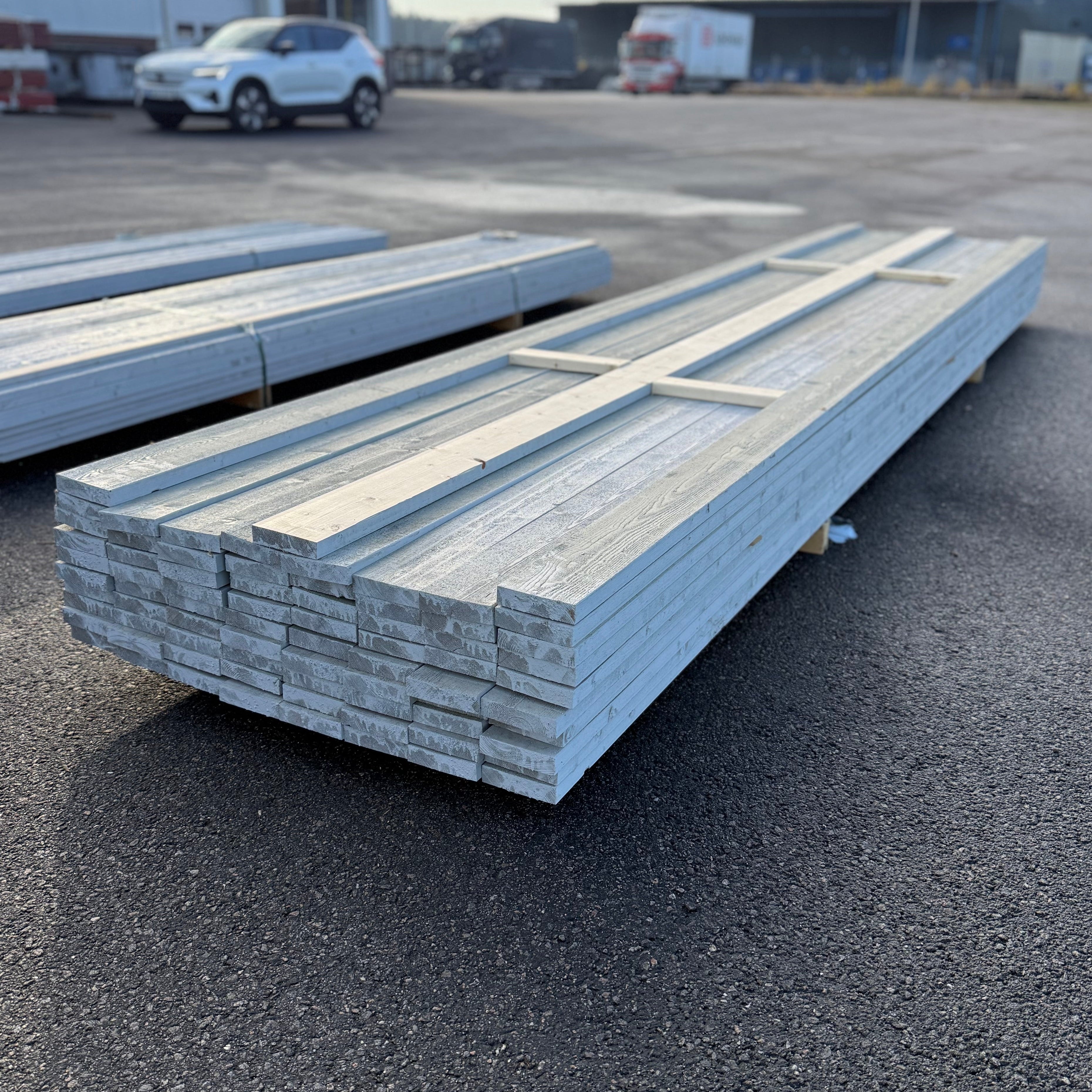 Paket Panel Finsågad 28x120mm – 75 st 4,80 m (Gran, Mellangrå NCS S3000-N)