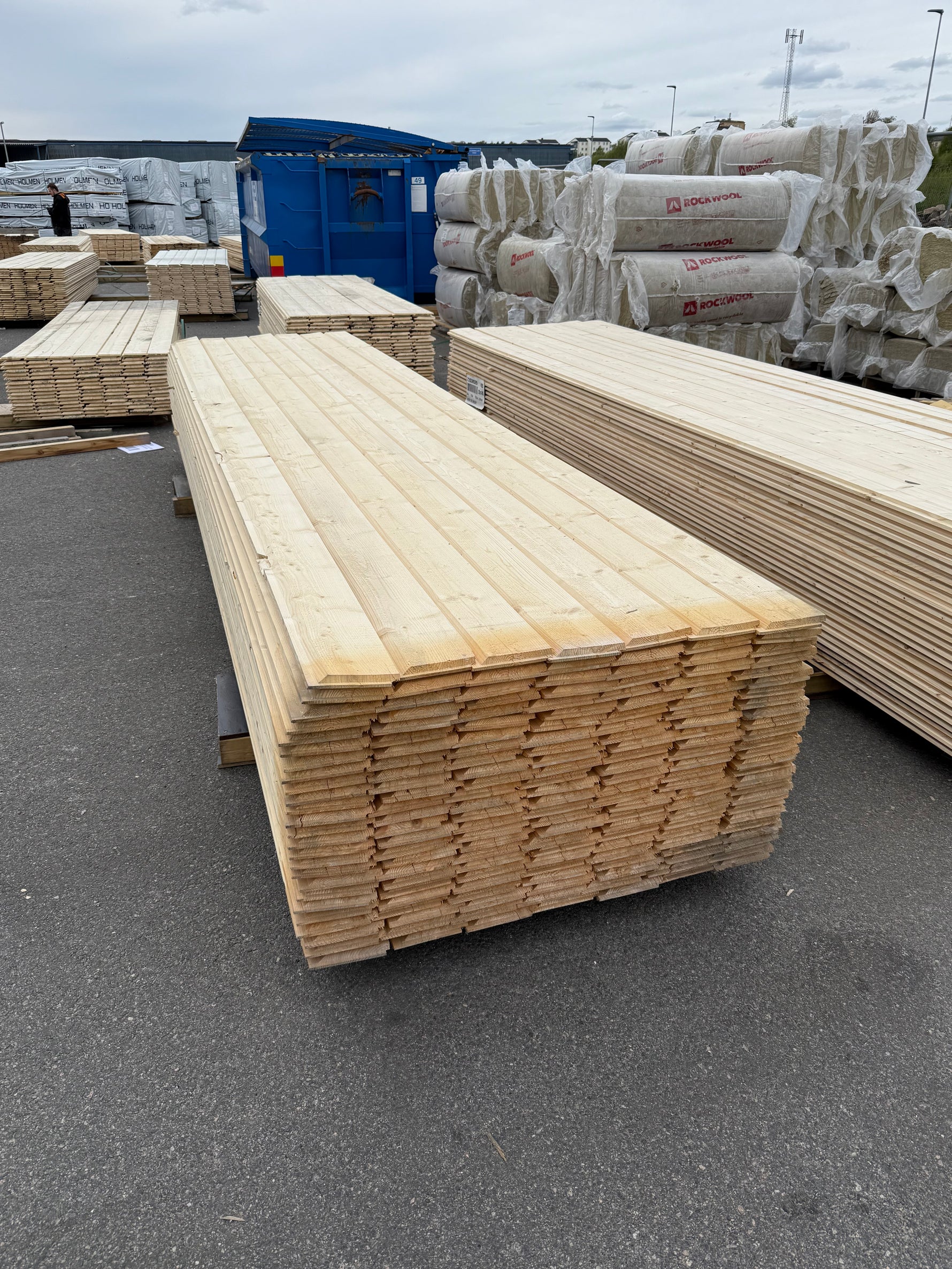 Paket Ytterpanel Enkelfas Fals 22x145mm 4.20m- 175st (Obehandlade)