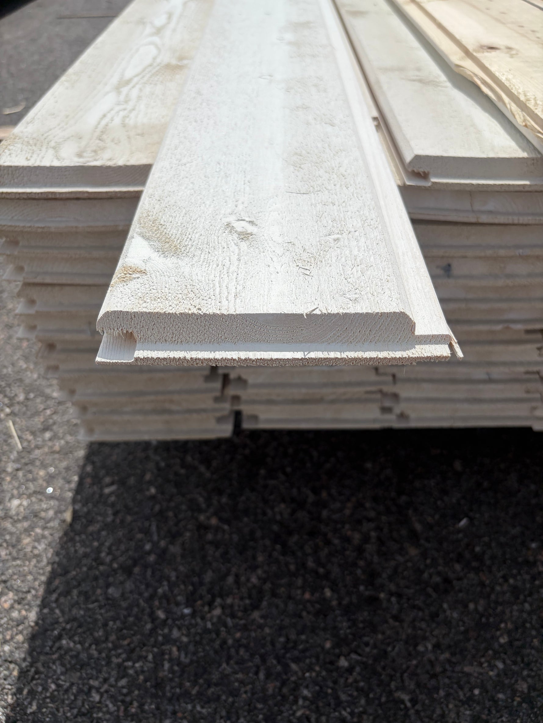 Paket Ytterpanel Dubbelfas Ändspont 22x145mm, 81st 3.60m Grundmålad