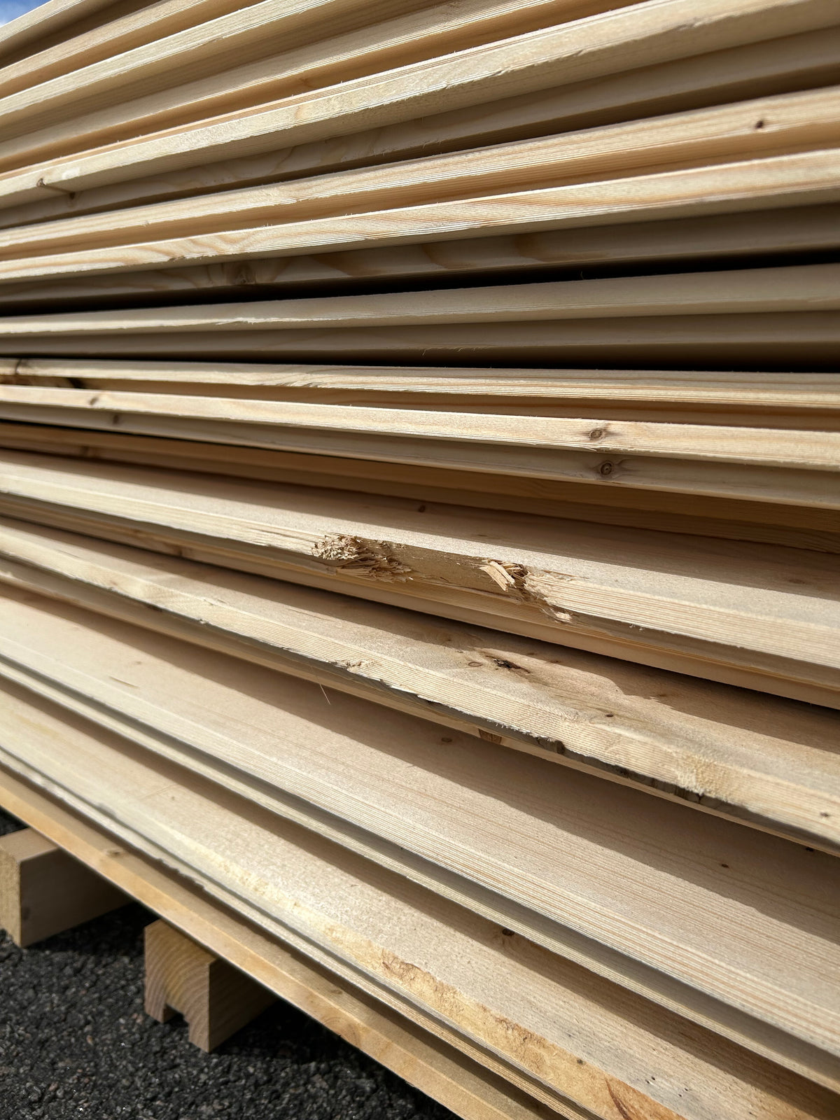Paket Springpanel 22x145 mm – 3,60–4,80 m (Andra sortering)
