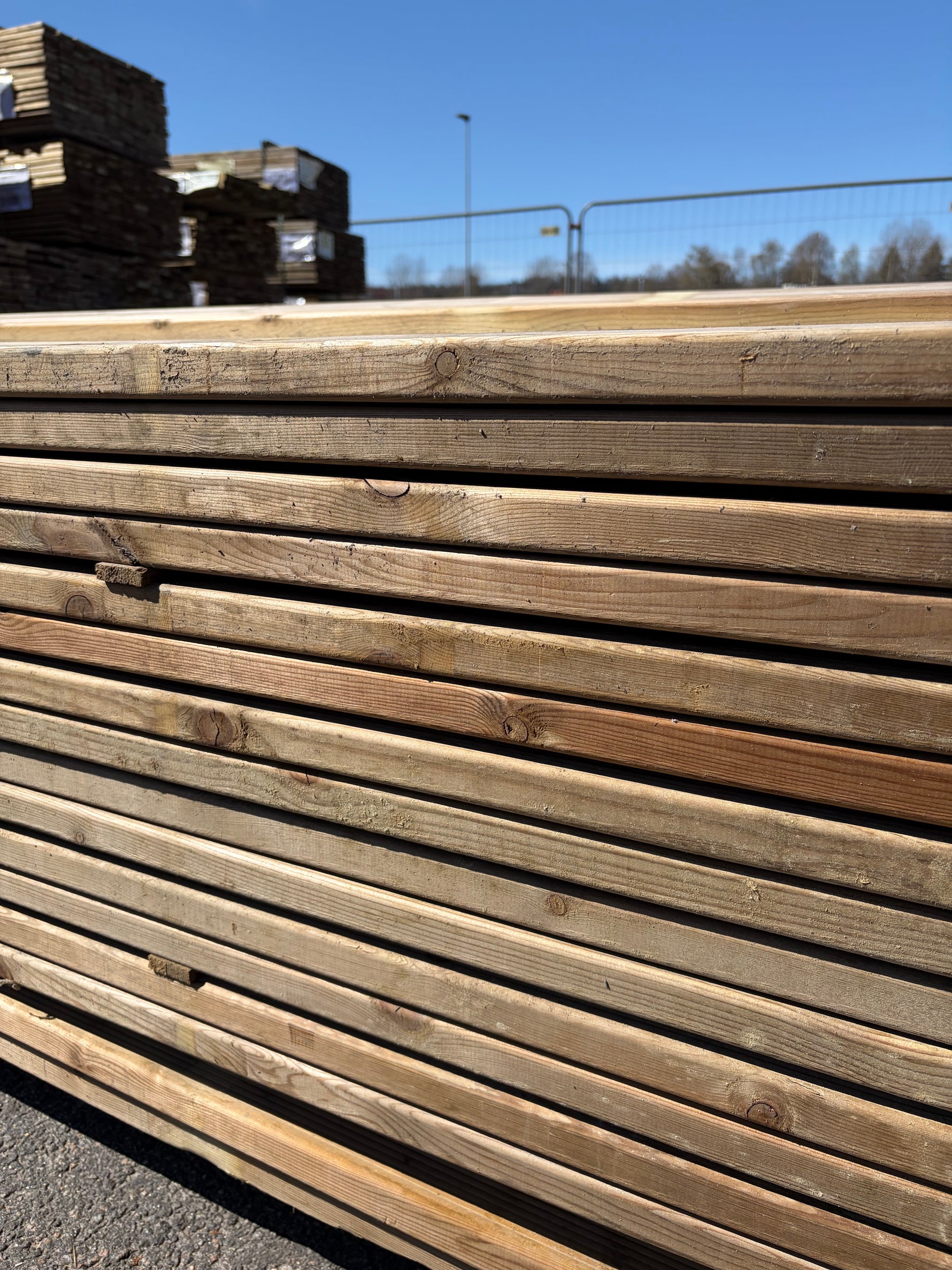Paket Tryckimpregnerad Rillad Trall 28x120mm, 144st 3,90m
