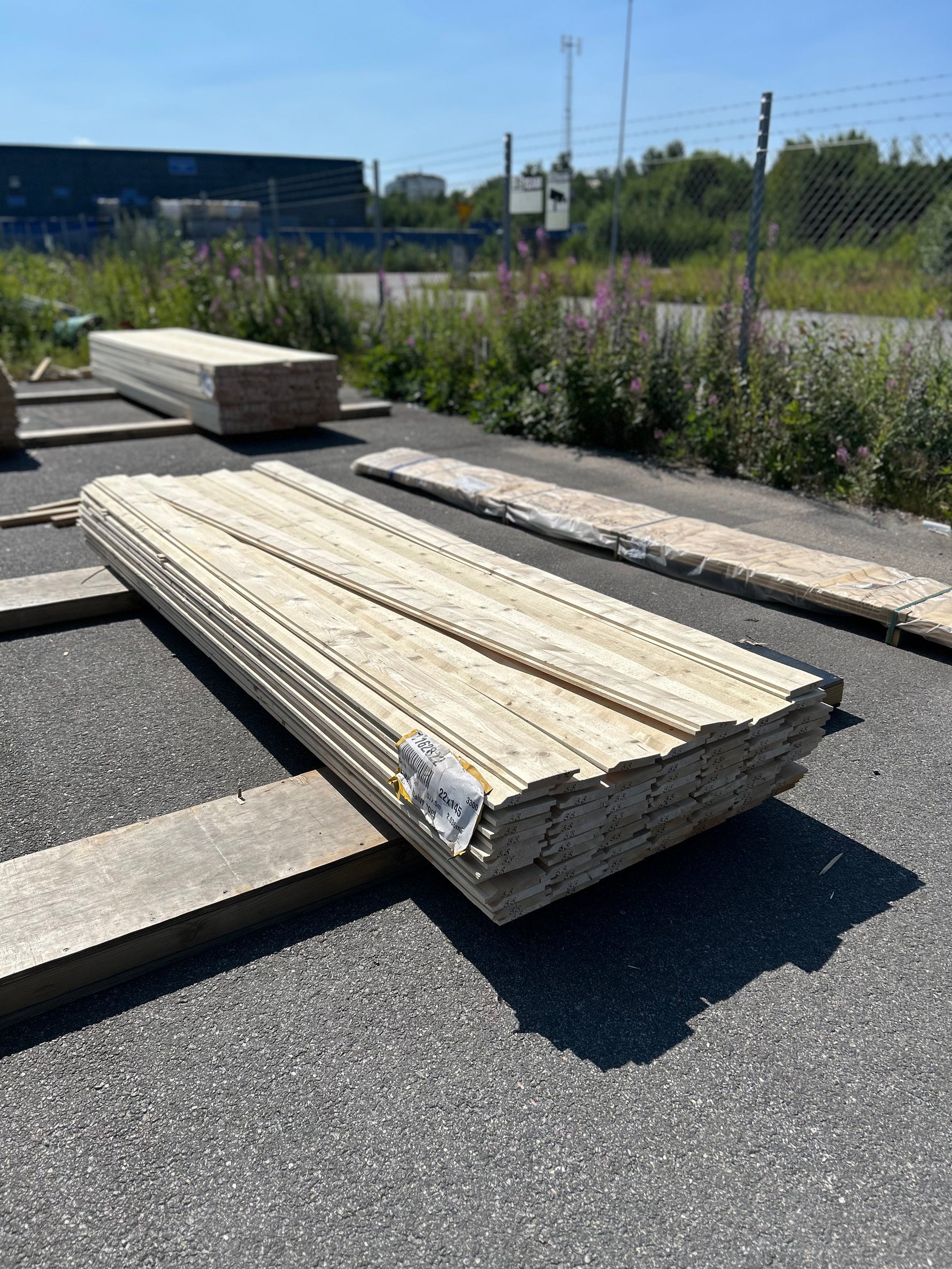 Paket Enkelfas Halvspont 22x145mm 3.30m 80st Obehandlad