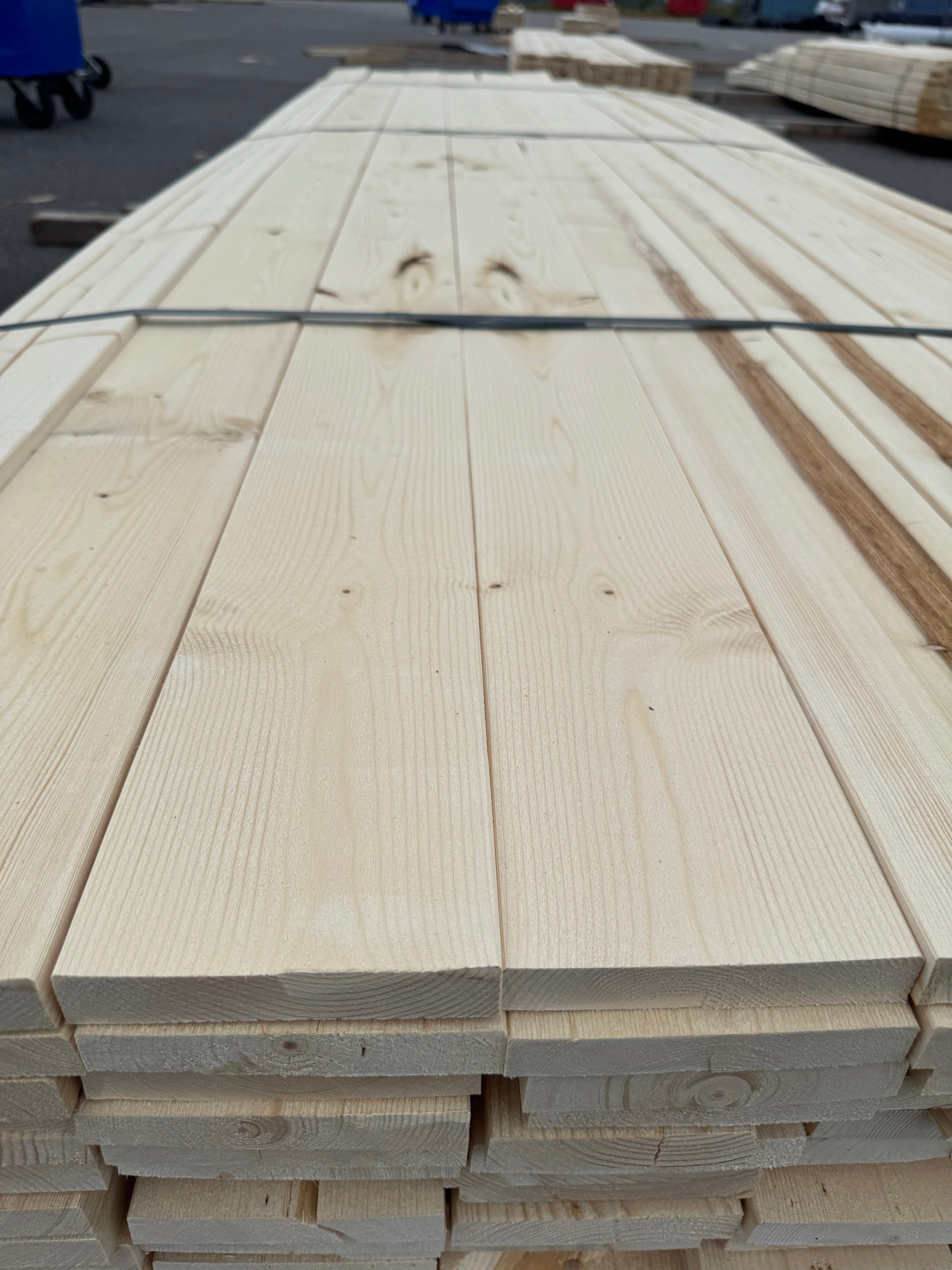 Paket Finsågad Panel 22x120mm 126st 3.0–3.60m – Andra sortering