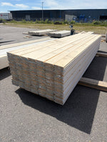 Paket Ytterpanel Dubbelfas Halvspont 22x145mm, 175st 4.20m Grundmålad